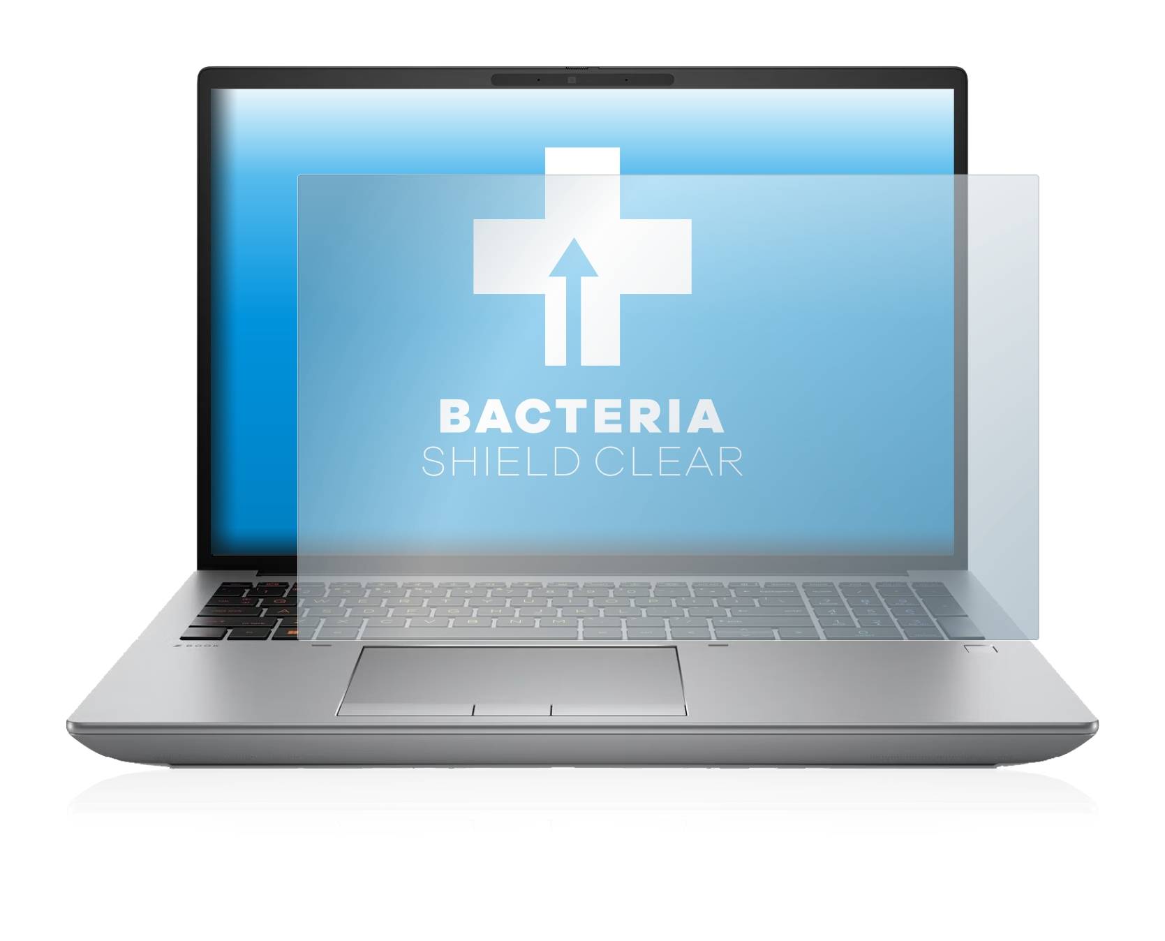 upscreen Bacteria Shield Clear Premium Antibakterielle Displayschutzfolie für HP ZBook Fury
