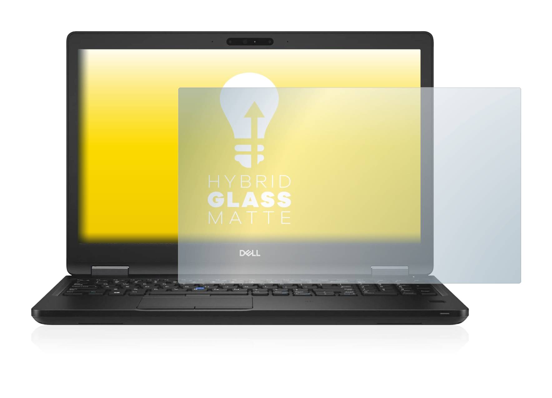 upscreen Hybrid Glass Matte Premium Schutzglas Folie für Dell Latitude