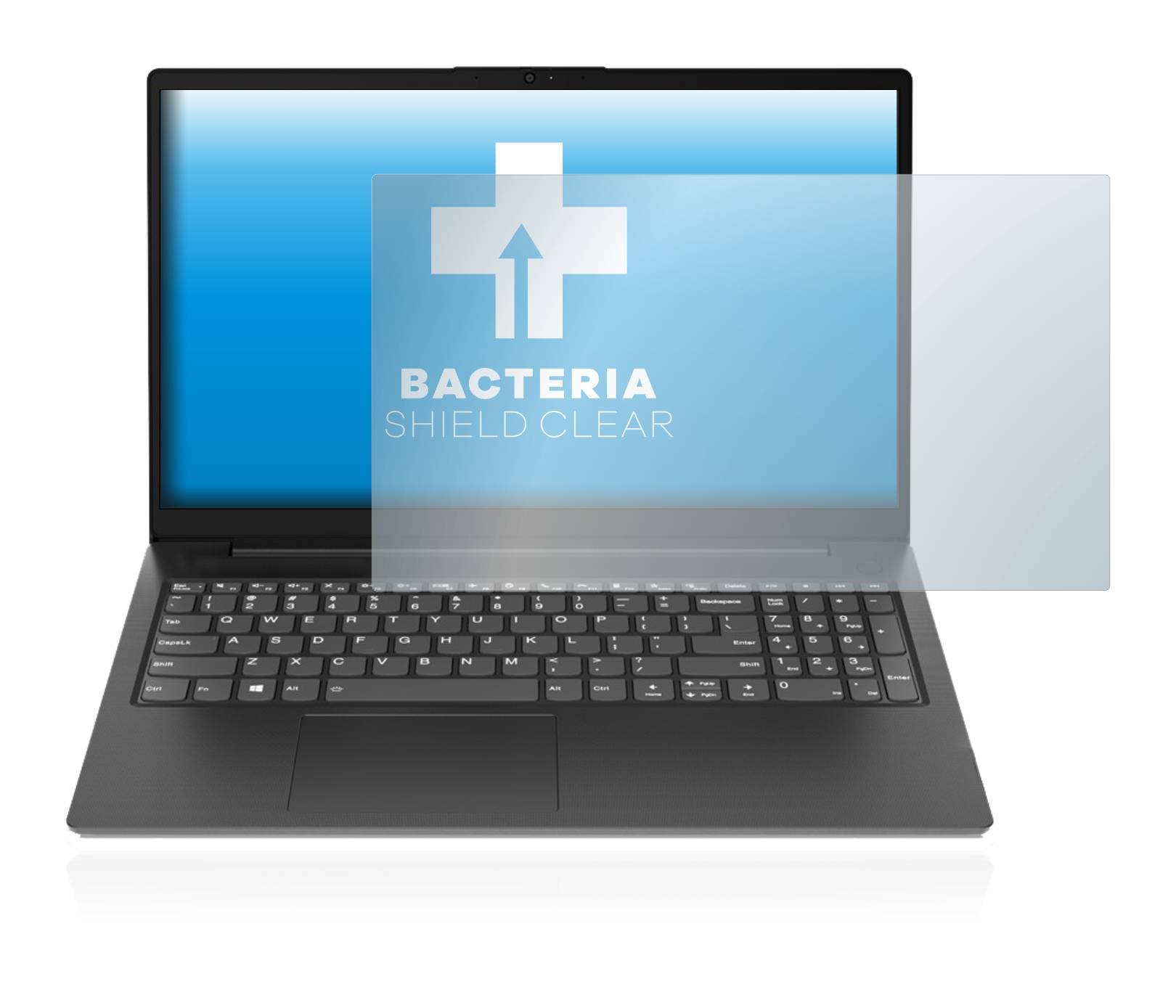 upscreen Bacteria Shield Clear Premium Antibakterielle Displayschutzfolie für Lenovo V15 Gen