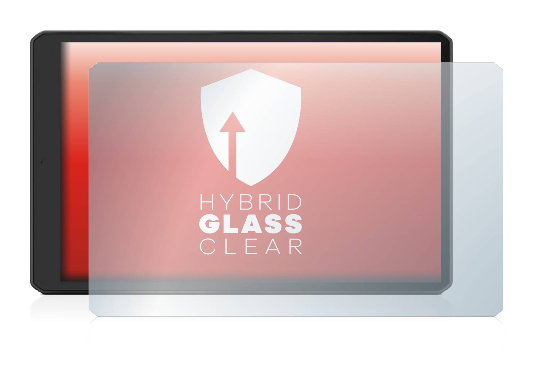 upscreen Hybrid Glass Clear Premium Schutzglas Folie für Garmin Vieo RV