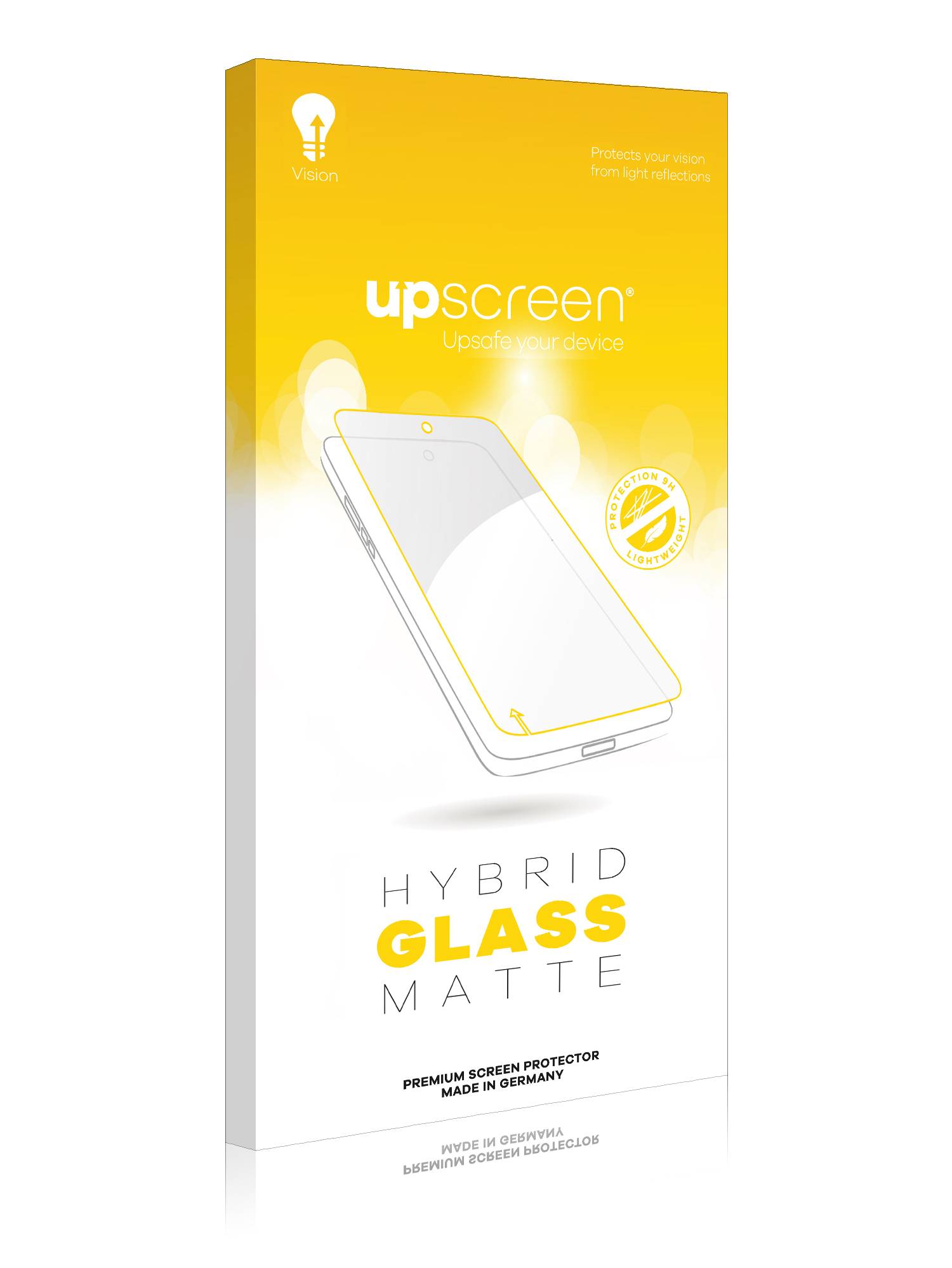 upscreen Hybrid Glass Matte Premium Schutzglas Folie für Touch-Panel PCs mit 17 Zoll Displays