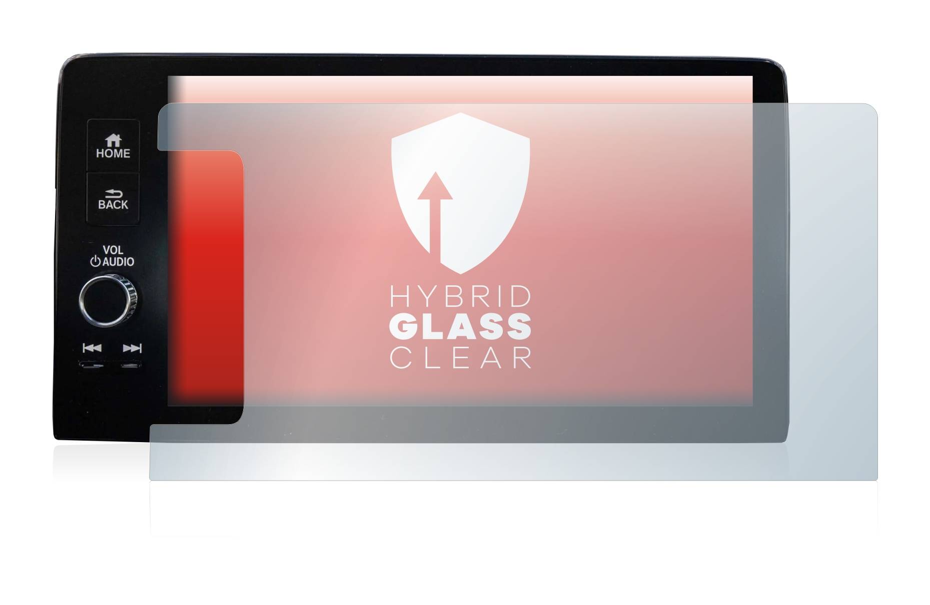 upscreen Hybrid Glass Clear Premium Schutzglas Folie für Honda HR-V 2022 Navigationssystem