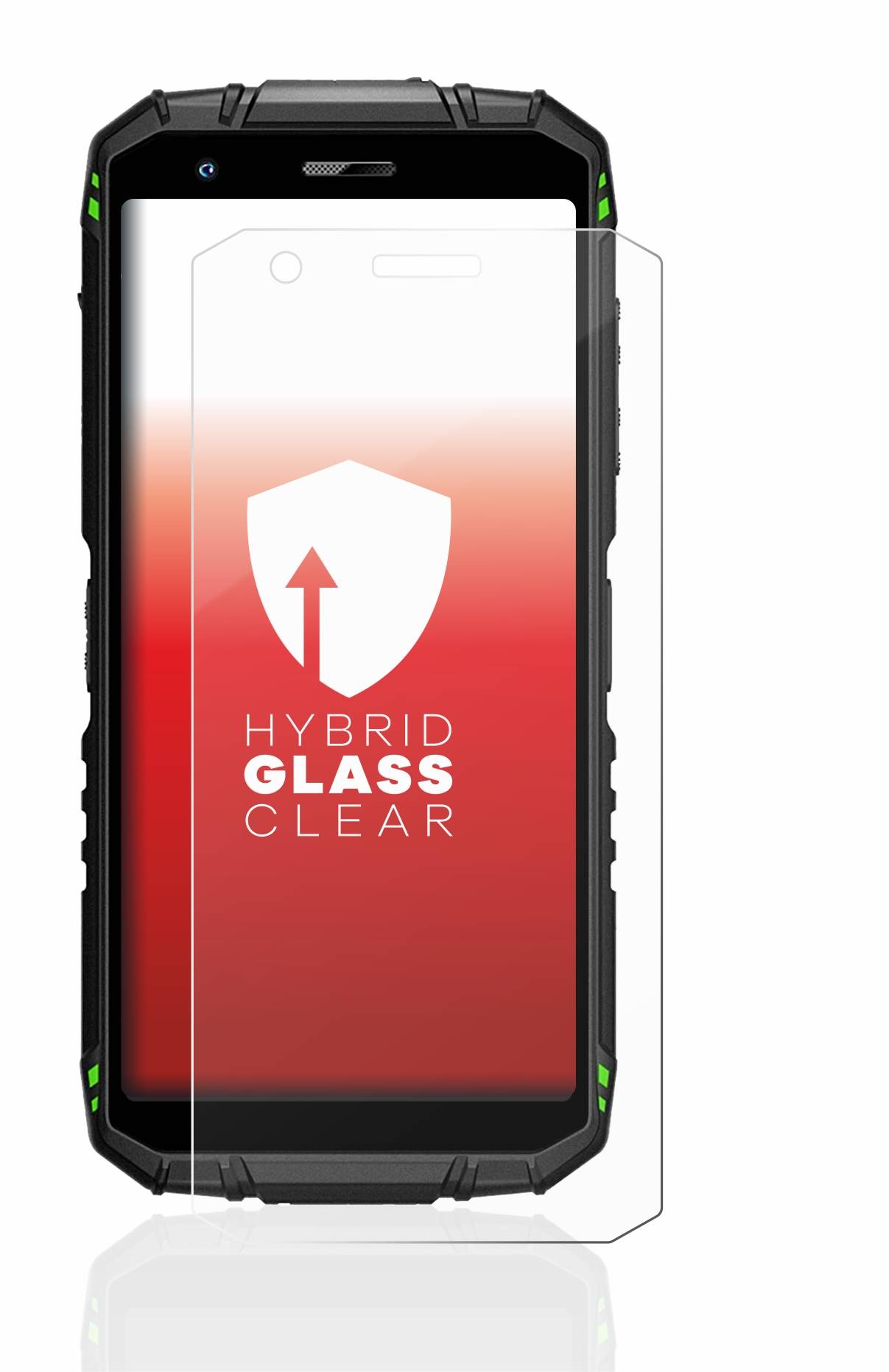 upscreen Flexible Schutz Glas Folie für Doogee S41 Pro Schutzglas 9H Hybridglas Klar