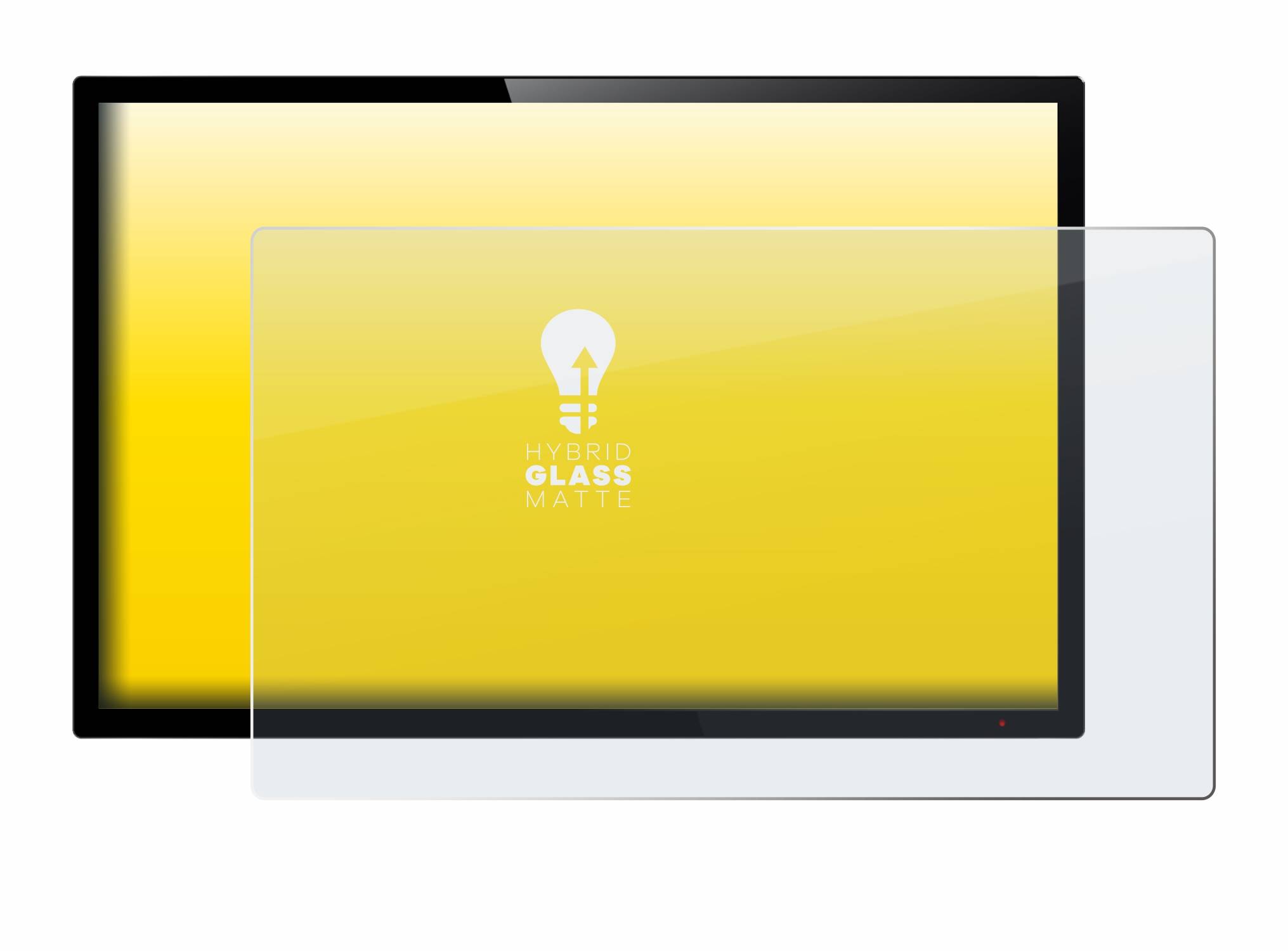 upscreen Flexible Schutz Glas Folie Matt für 17.8 cm (7 Zoll) Displays 154.8 x 87 mm
