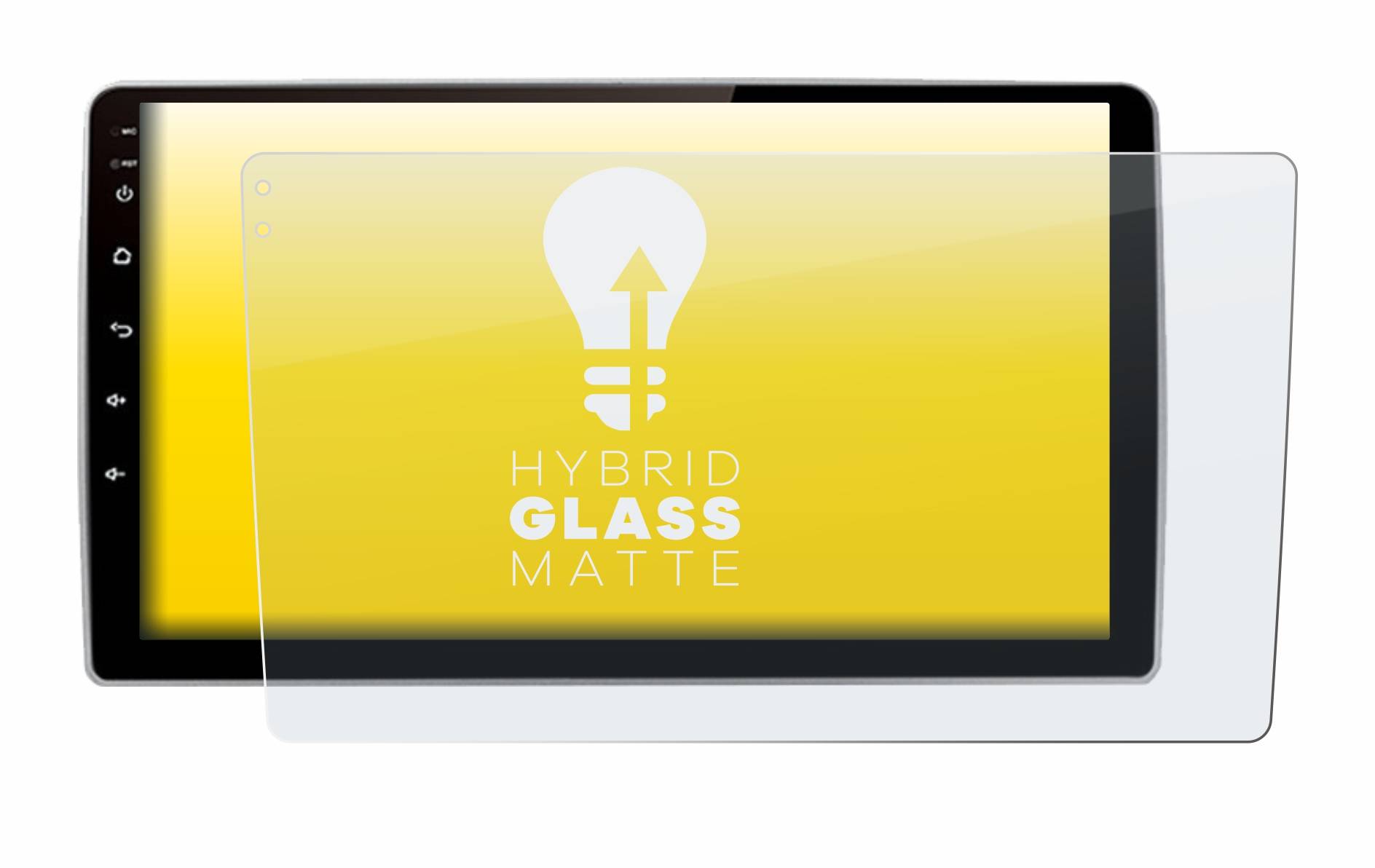 upscreen Flexible Schutz Glas Folie für Junsun V1 pro 9" Schutzglas 9H Hybridglas Matt Entspiegelt