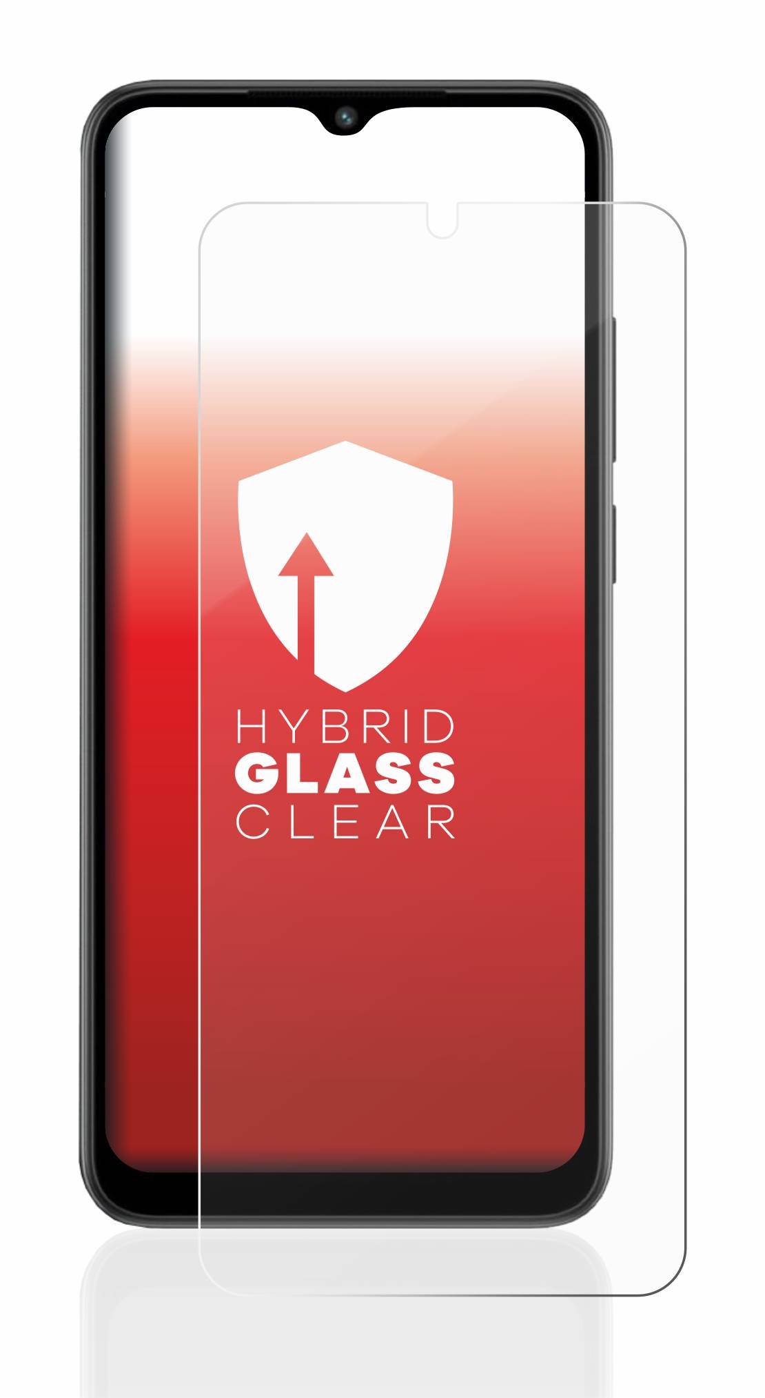 upscreen Flexible Schutz Glas Folie für Xiaomi Redmi A2 Plus Schutzglas 9H Hybridglas Klar