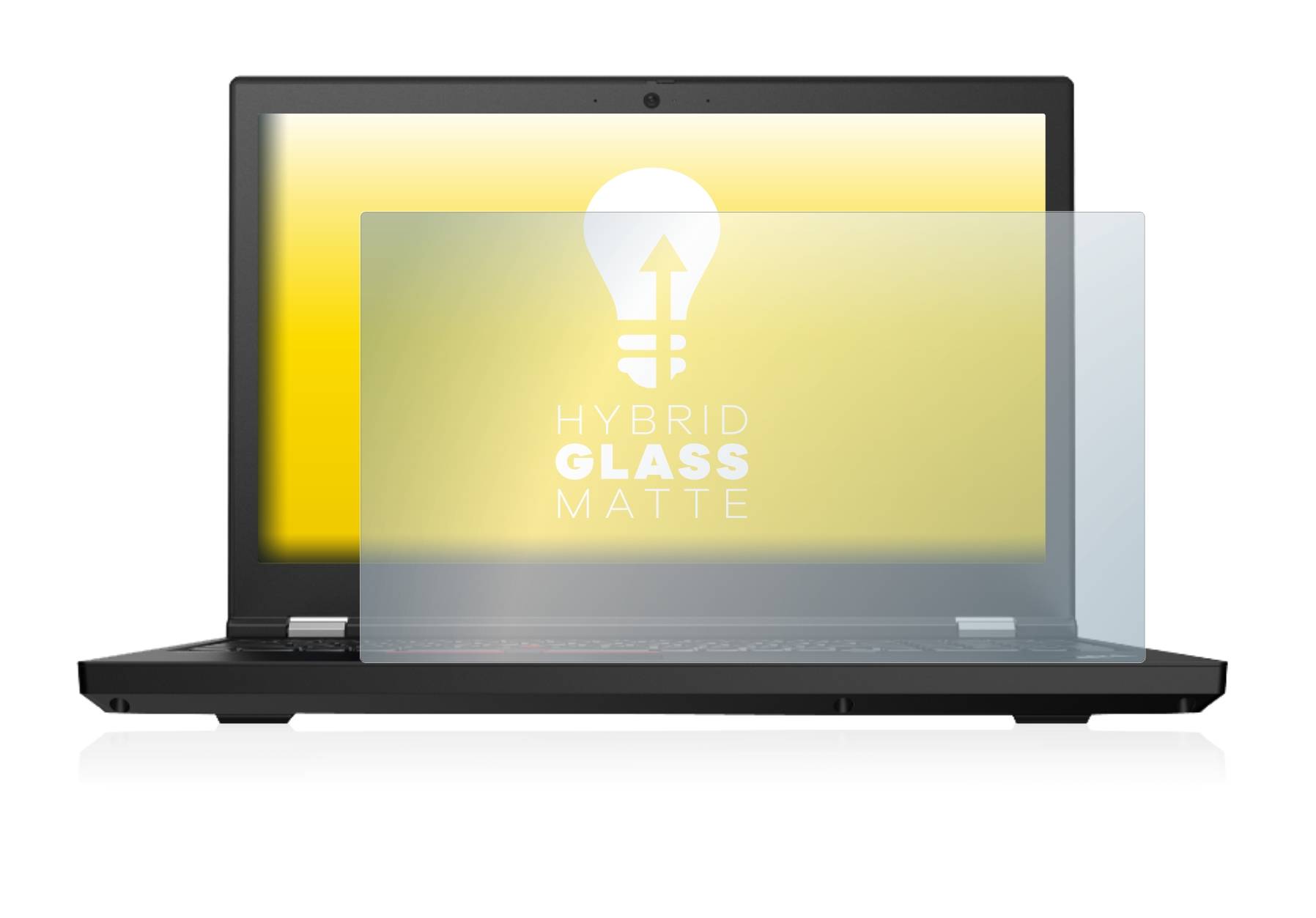 upscreen Hybrid Glass Matte Premium Schutzglas Folie für Lenovo ThinkPad