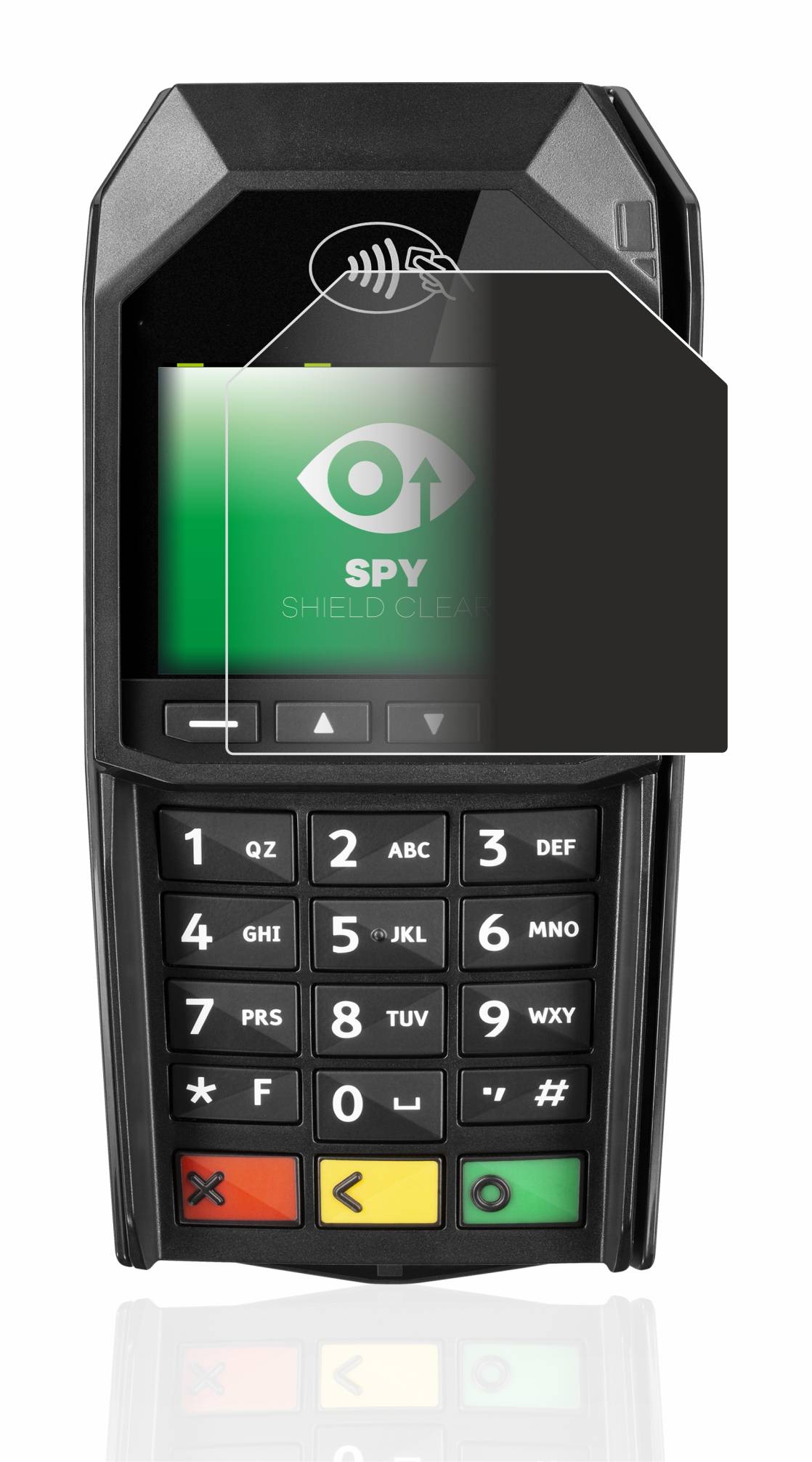 upscreen Spy Shield Clear Premium Blickschutzfolie für ingenico
