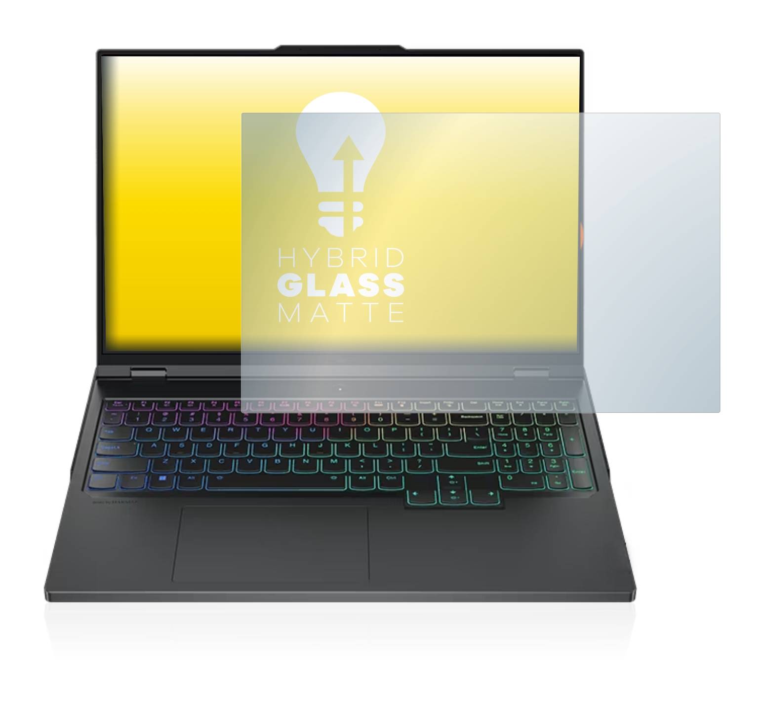 upscreen Hybrid Glass Matte Premium Schutzglas Folie für Lenovo Legion Pro