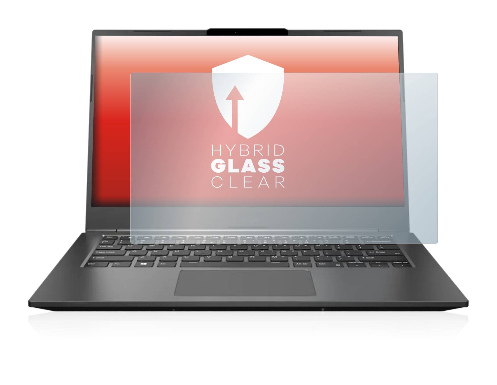 upscreen Hybrid Glass Clear Premium Schutzglas Folie für Gigabyte