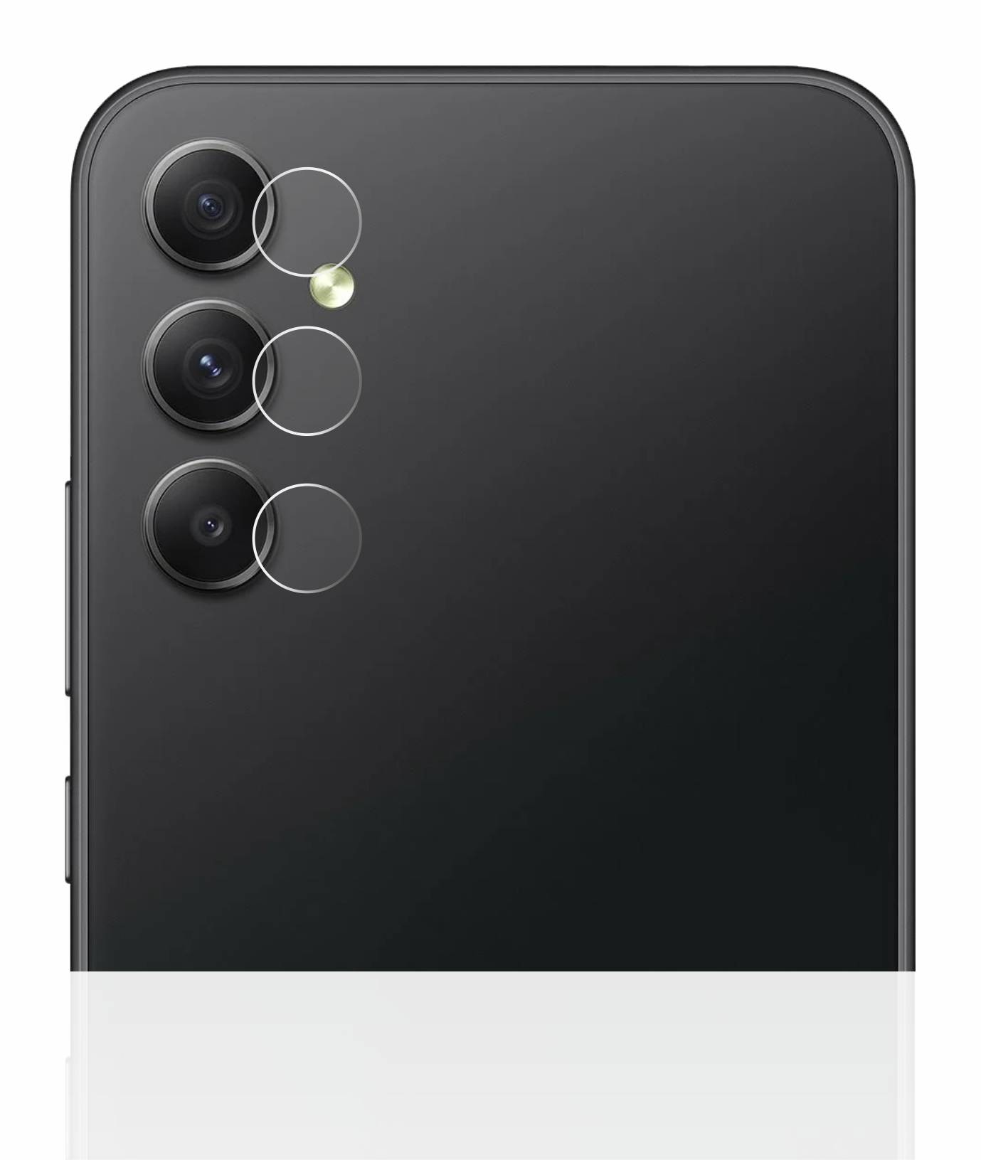 upscreen Schutzfolie für Samsung Galaxy A34 5G (NUR Kameraschutz) Kratzschutz Anti-Fingerprint Klar