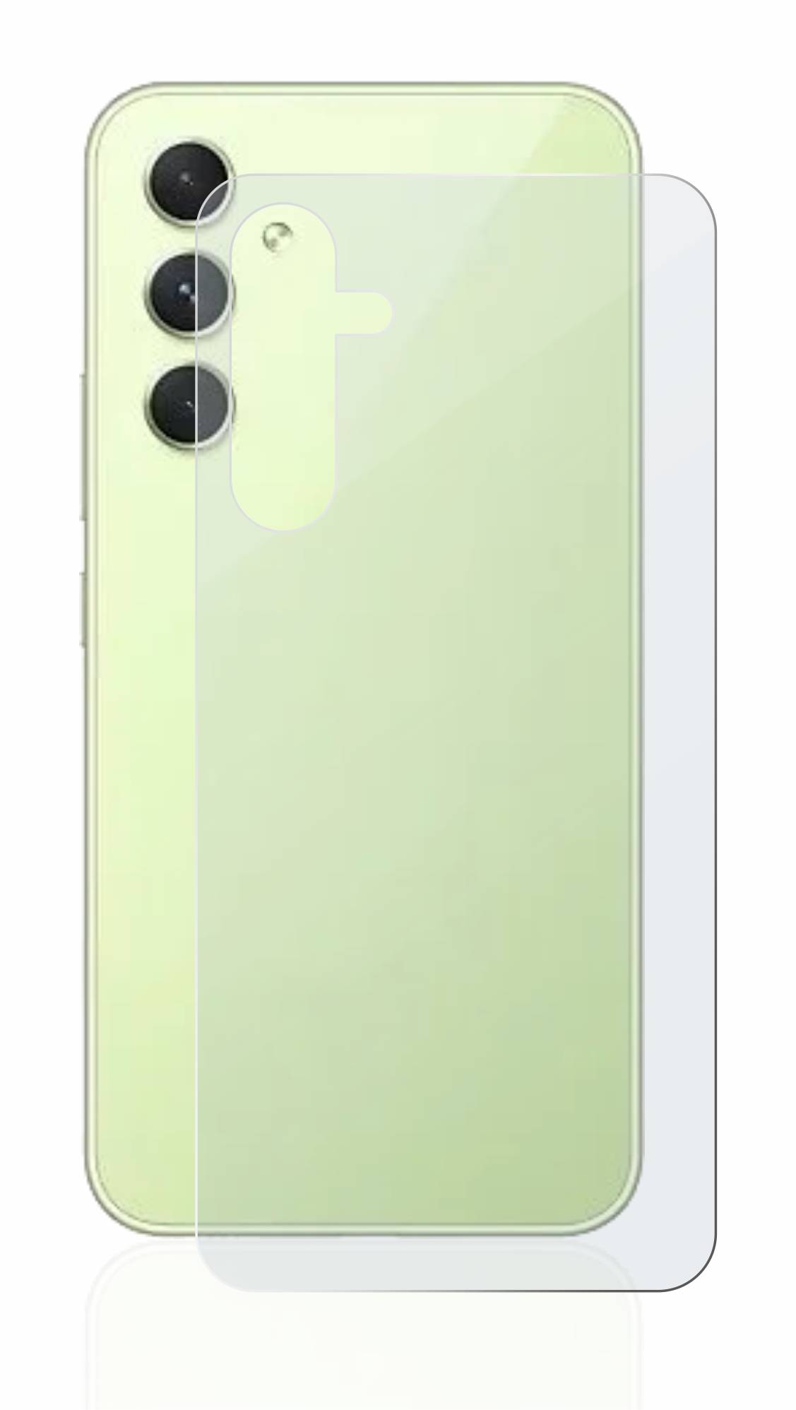 upscreen Flexible Schutz Glas Folie für Samsung Galaxy A54 5G (Rückseite) Schutzglas 9H Hybridglas Matt Entspiegelt