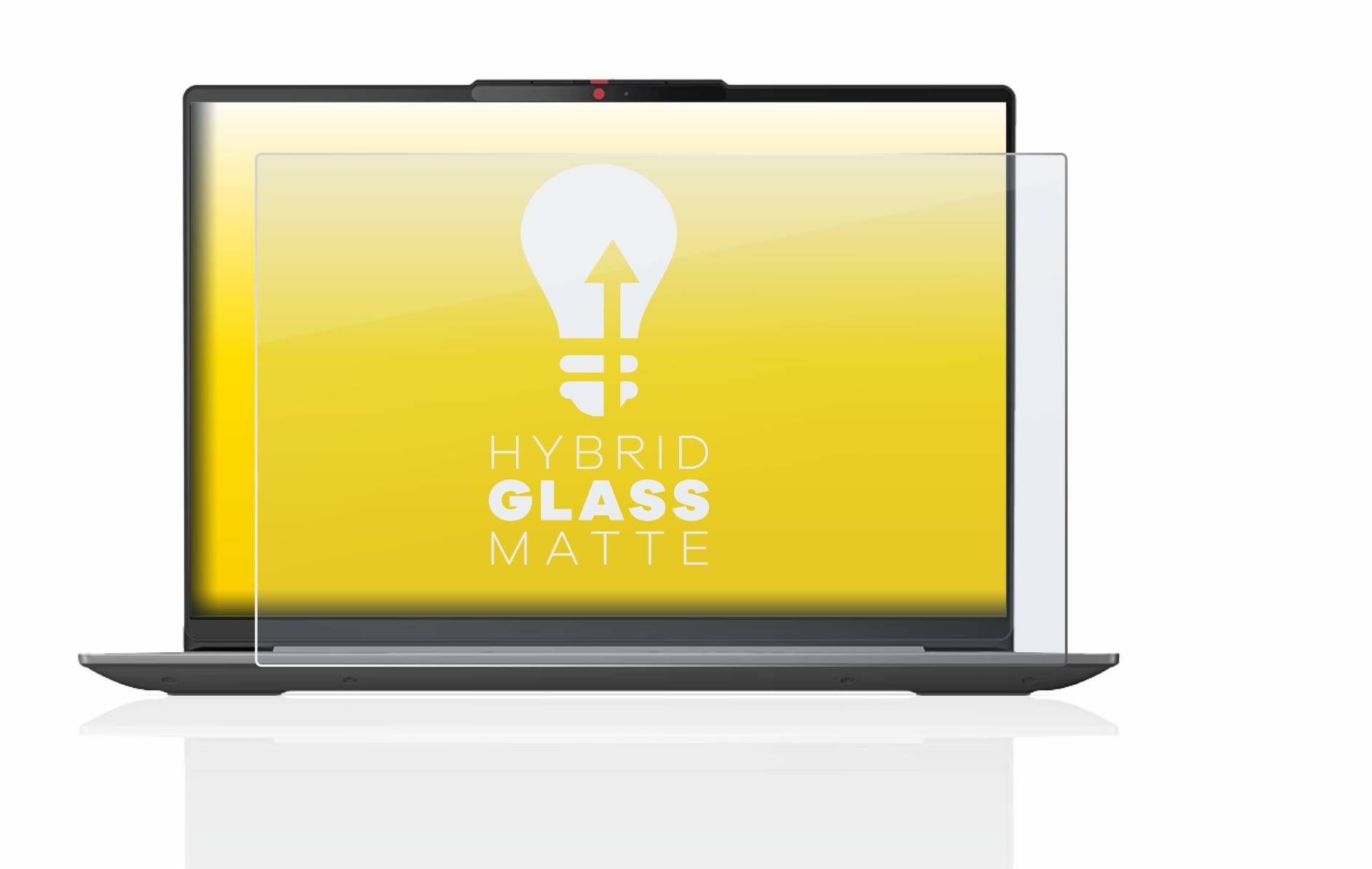 upscreen Hybrid Glass Matte Premium Schutzglas Folie für Lenovo IdeaPad Slim 5i Gen 8