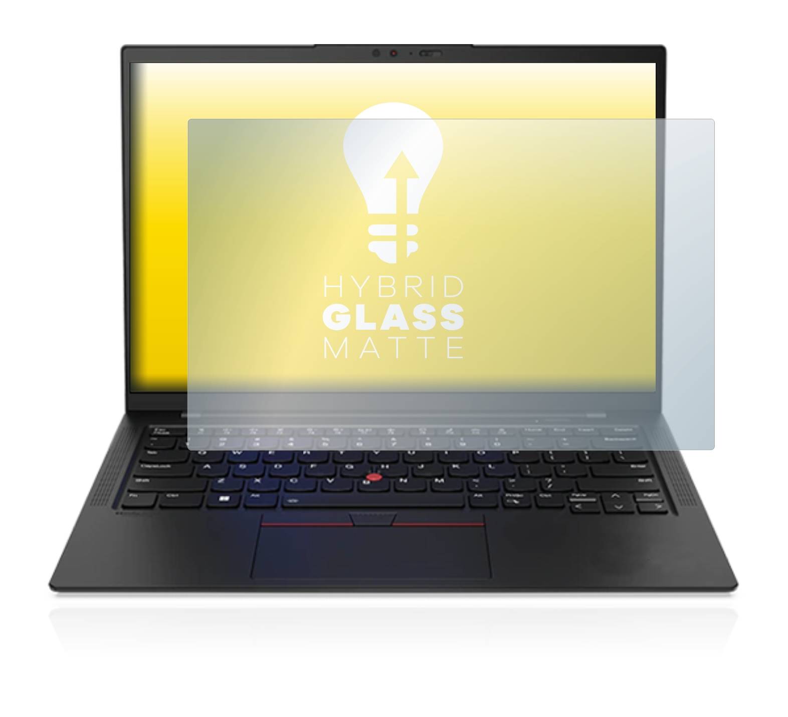 upscreen Hybrid Glass Matte Premium Schutzglas Folie für Lenovo ThinkPad X1 Carbon Touch 14