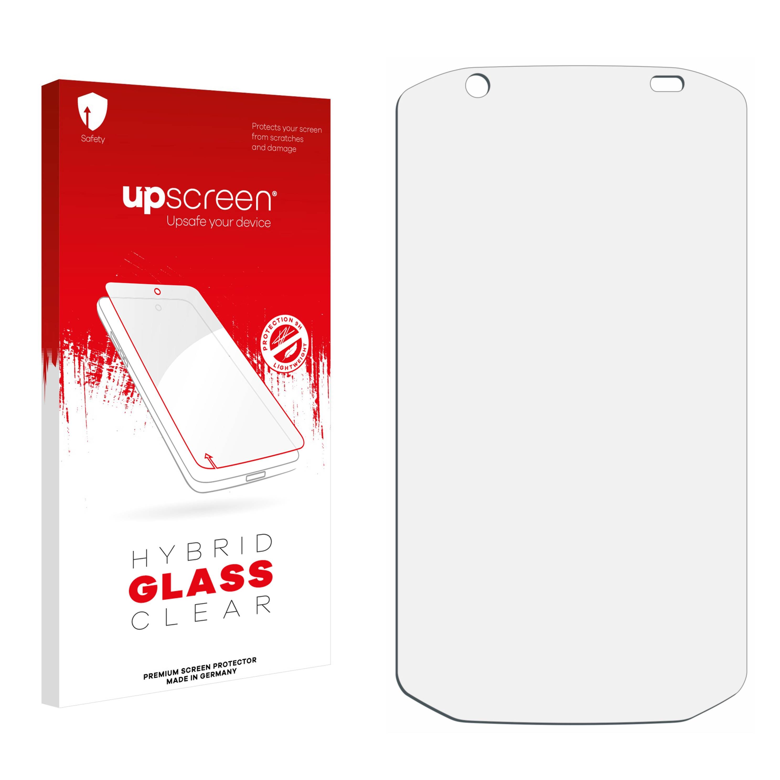 upscreen Hybrid Glass Clear Premium Schutzglas Folie für Zebra