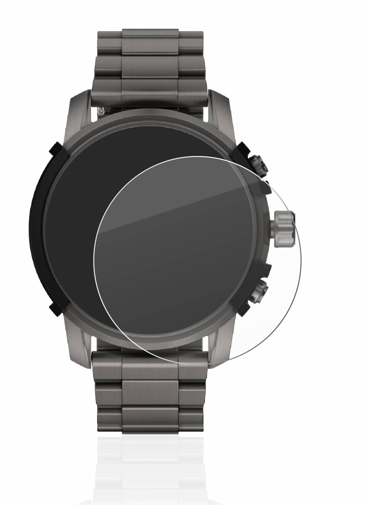 upscreen Hybrid Glass Clear Premium Schutzglas Folie für Diesel On DZT2042R (48