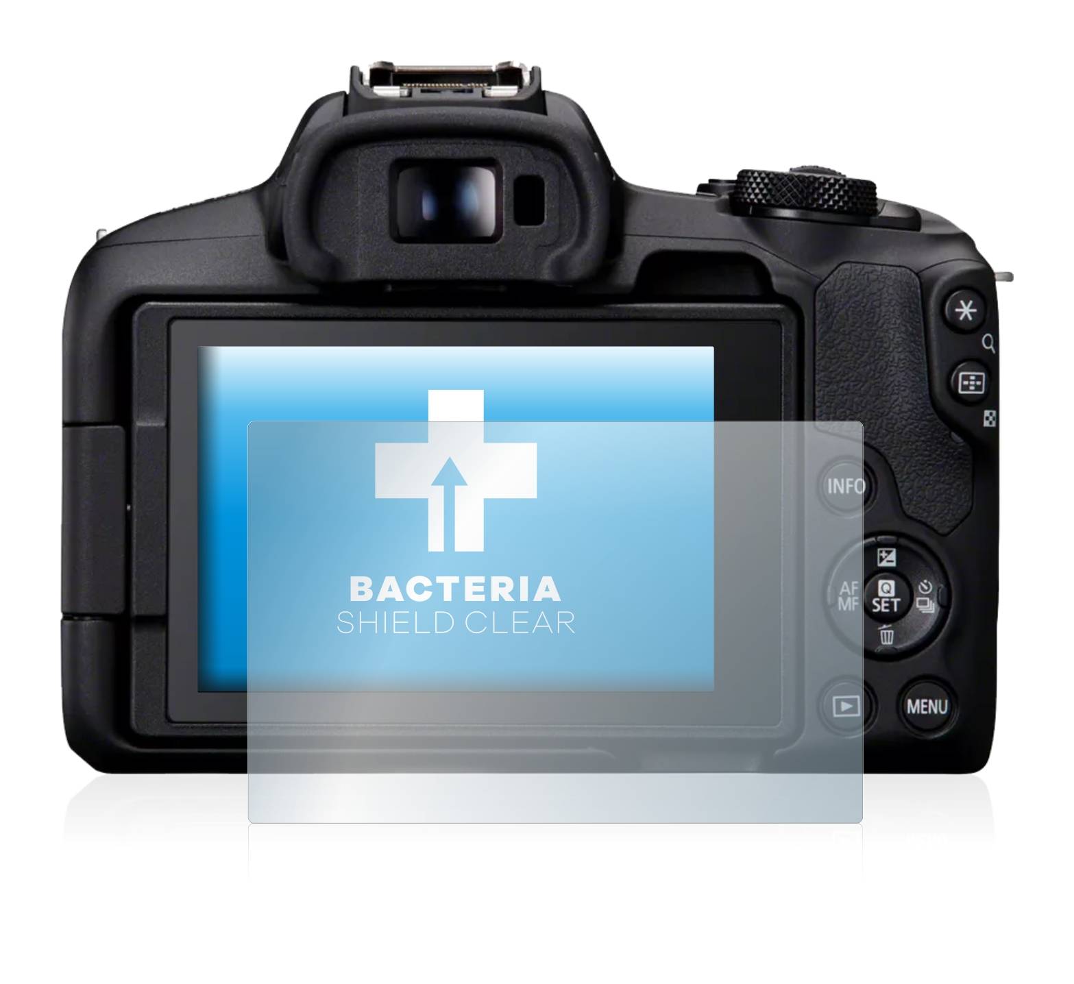 upscreen Bacteria Shield Clear Premium Antibakterielle Displayschutzfolie für Canon EOS