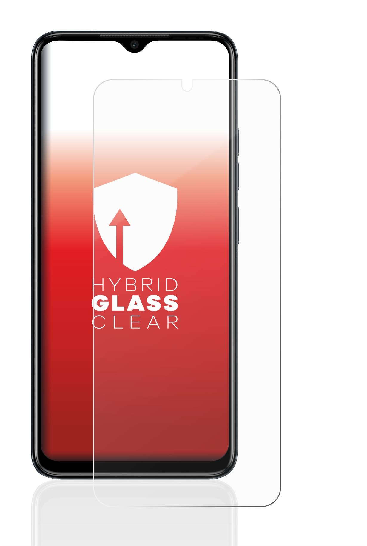 upscreen Flexible Schutz Glas Folie für Tecno Spark Go 2023 Schutzglas 9H Hybridglas Klar