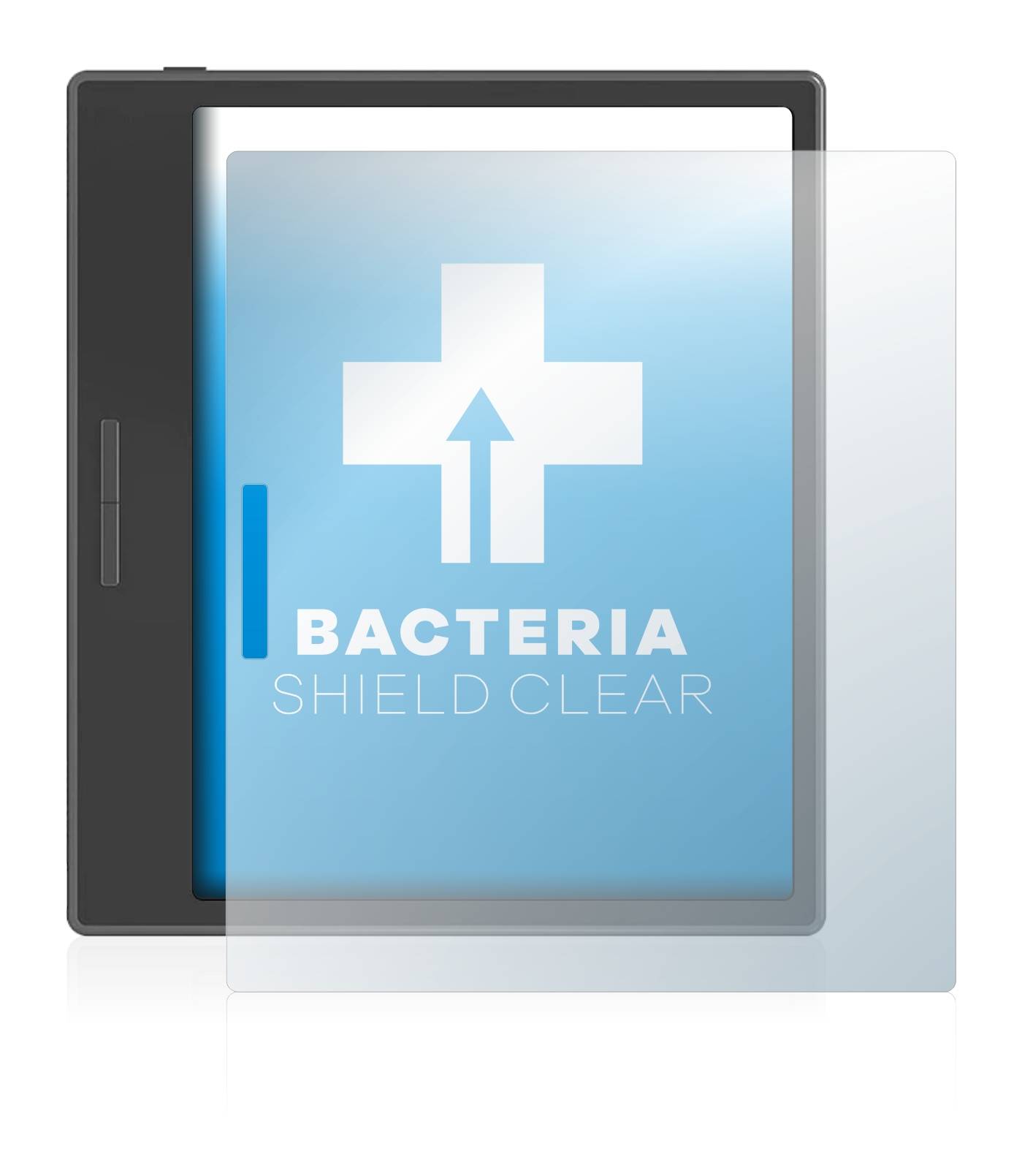 upscreen Bacteria Shield Clear Premium Antibakterielle Displayschutzfolie für Onyx Boox Leaf