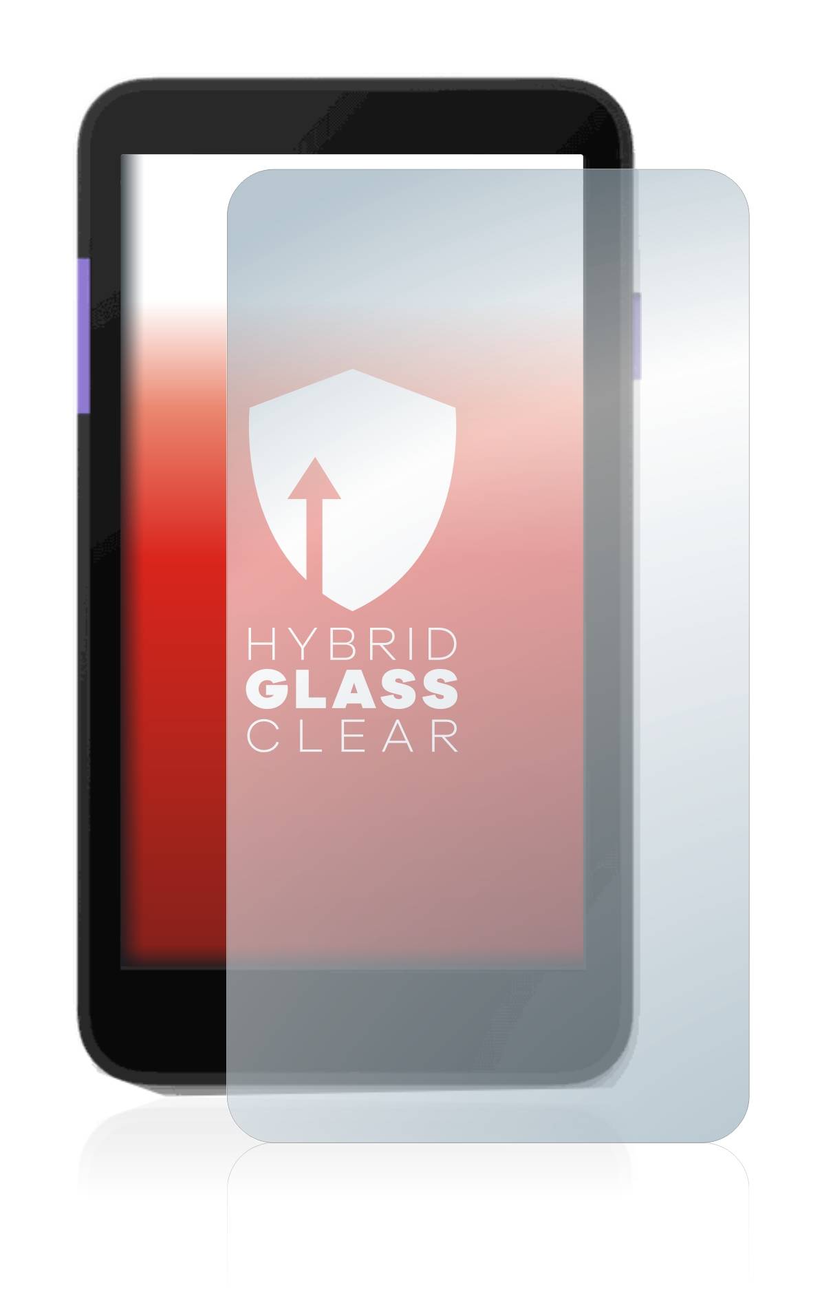upscreen Flexible Schutz Glas Folie für Zettle Terminal (by Paypal) Schutzglas 9H Hybridglas Klar