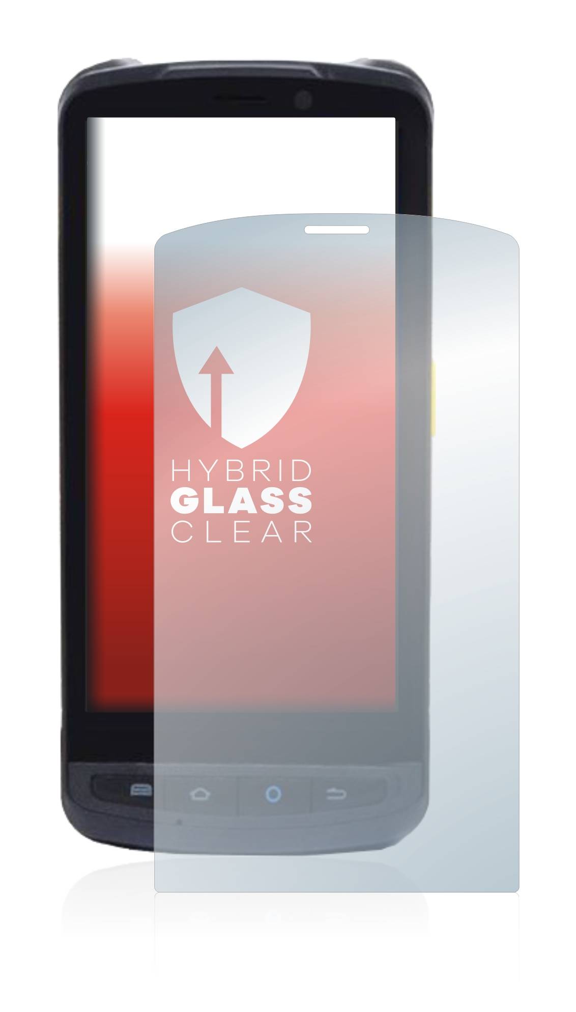 upscreen Hybrid Glass Clear Premium Schutzglas Folie für Newland MT90