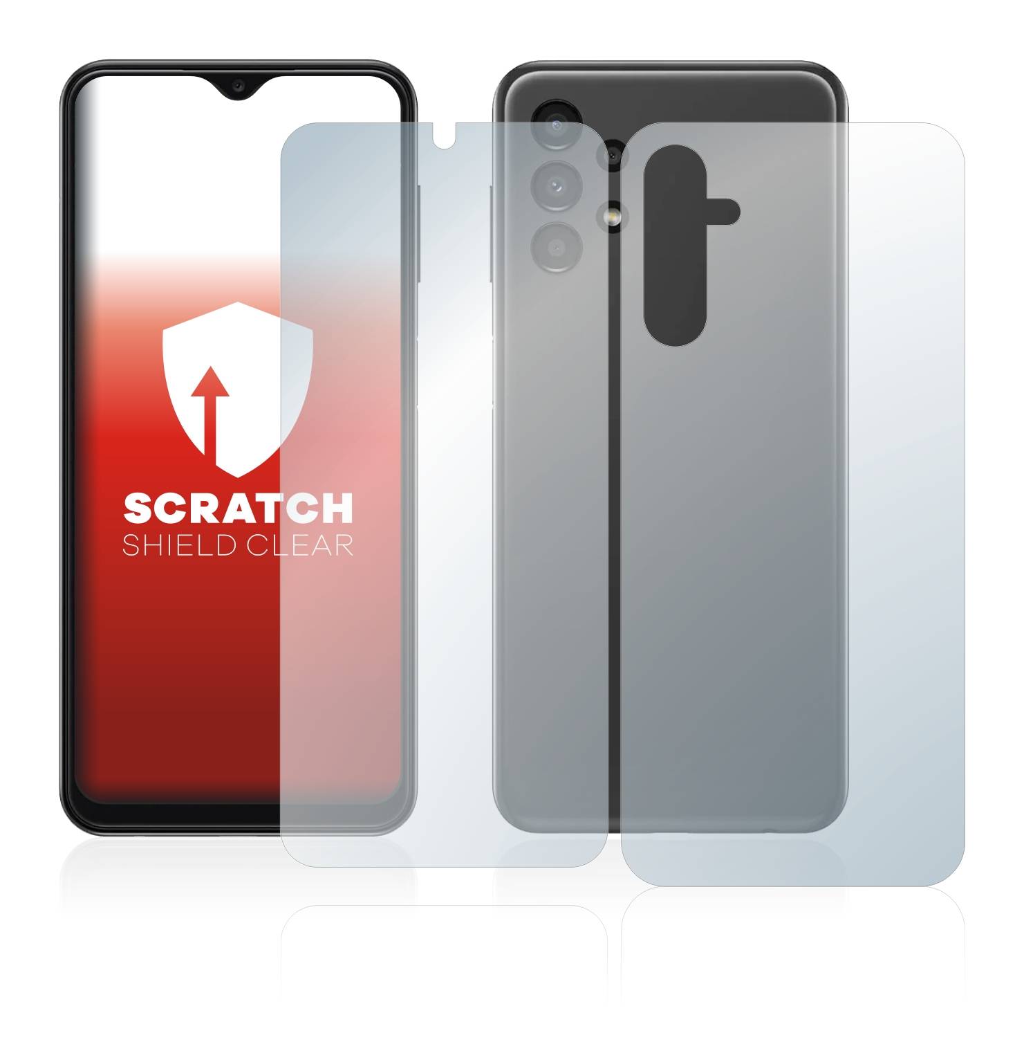 upscreen Schutzfolie für Samsung Galaxy A14 5G (Display+Rückseite) Kratzschutz Anti-Fingerprint Klar