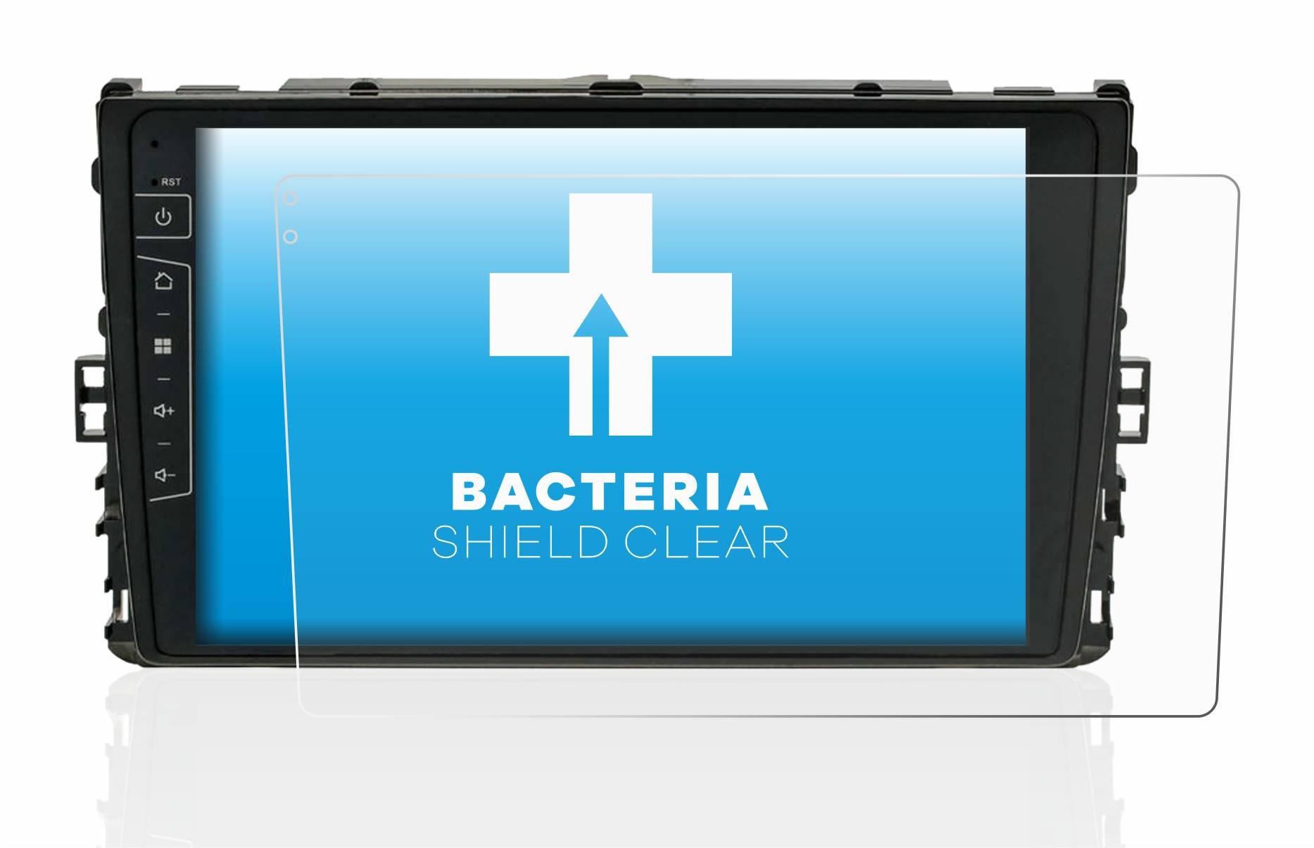 upscreen Bacteria Shield Clear Premium Antibakterielle Displayschutzfolie für Dynavin