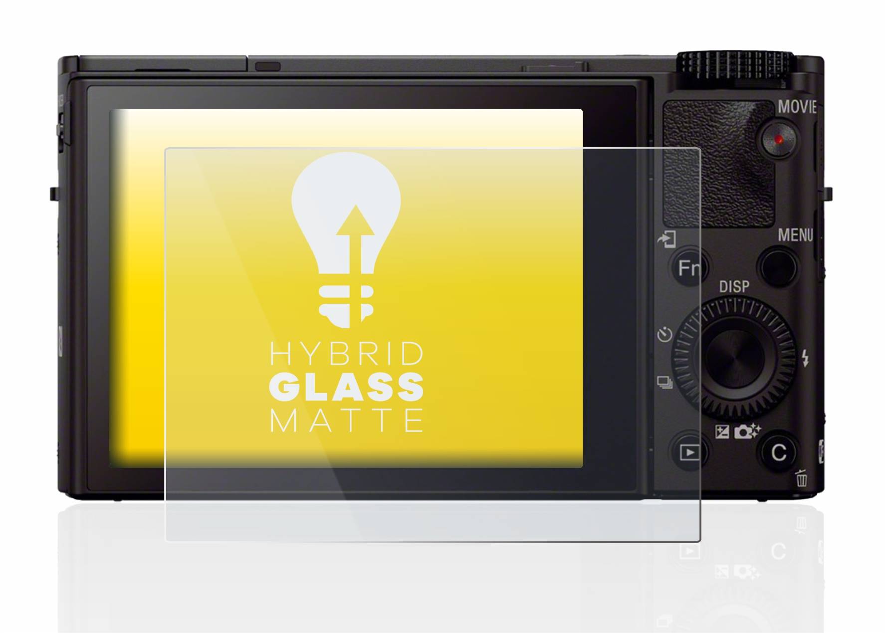 upscreen Flexible Schutz Glas Folie für Sony Cyber-Shot DSC-RX100 III Schutzglas 9H Hybridglas Matt Entspiegelt