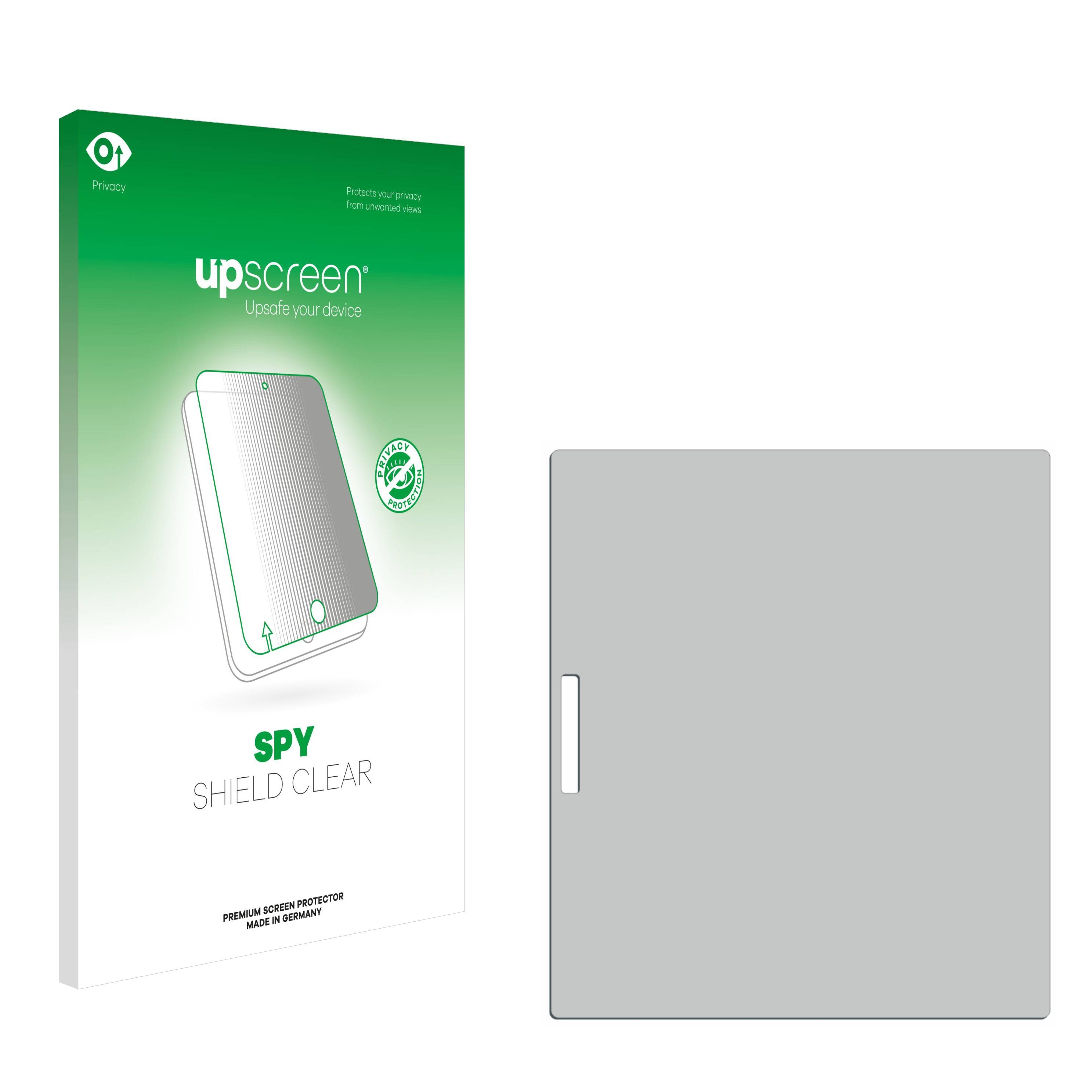 upscreen Spy Shield Clear Premium Blickschutzfolie für Onyx Boox Leaf 2 Black
