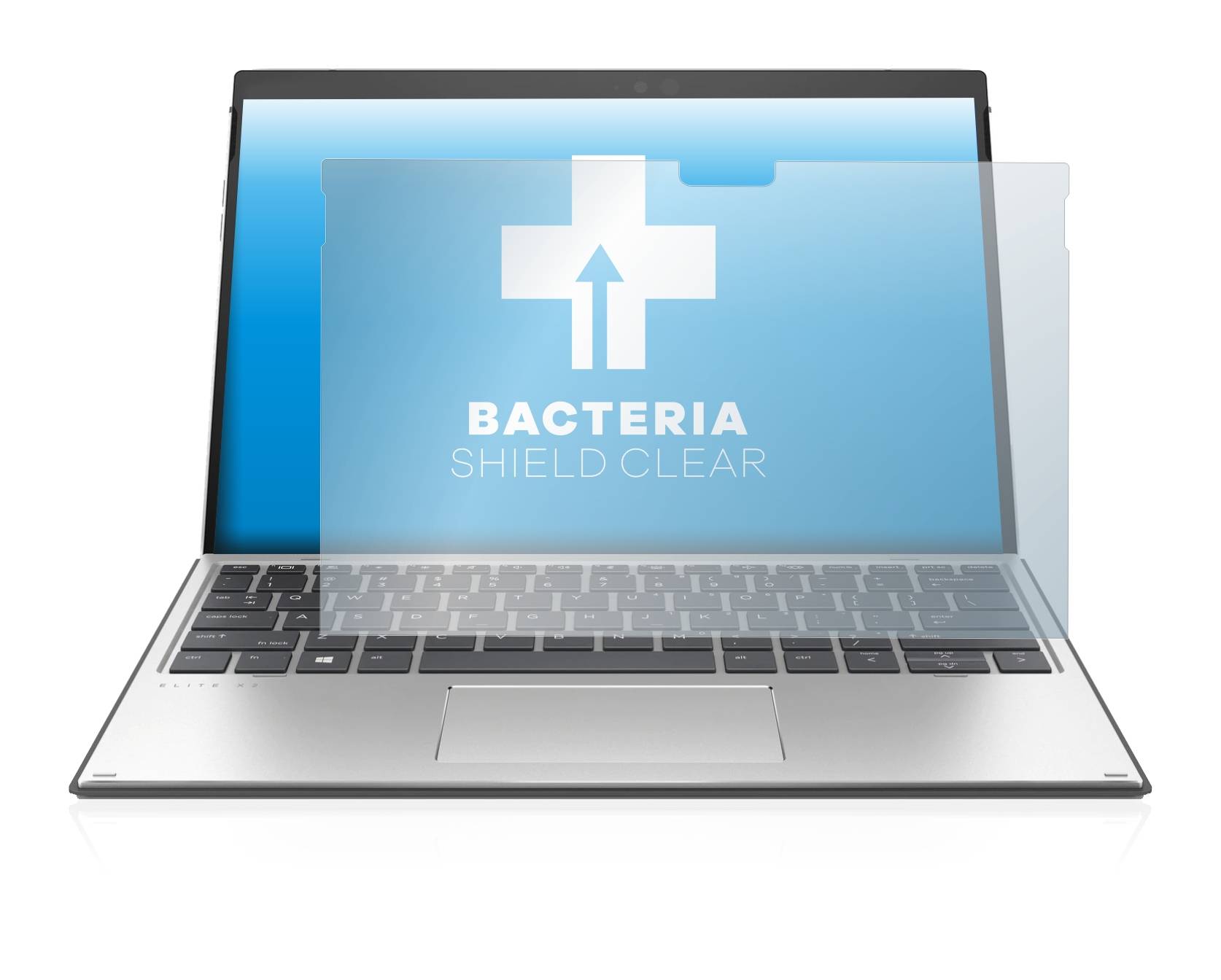 upscreen Bacteria Shield Clear Premium Antibakterielle Displayschutzfolie für HP Elite x2
