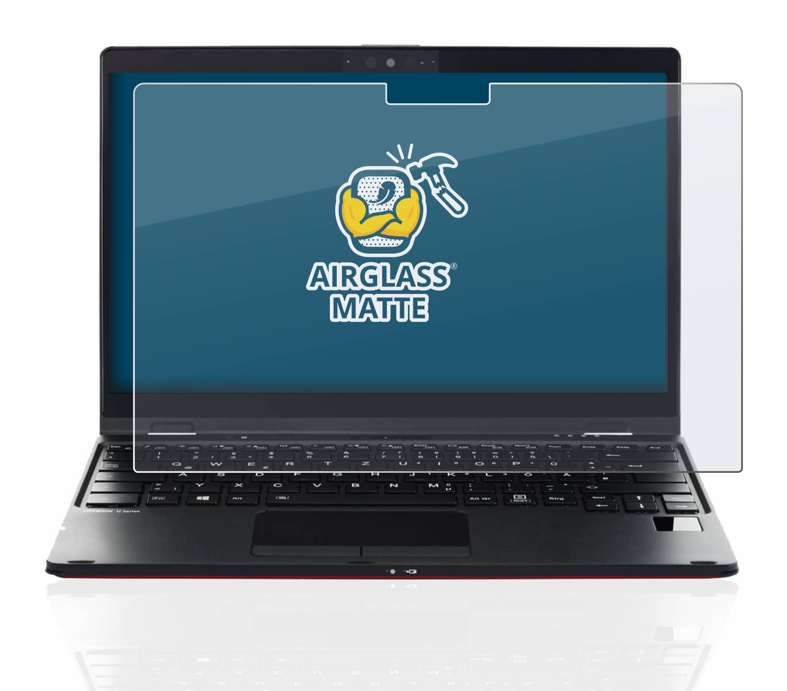BROTECT AirGlass Flexible Schutz Glas Folie für Fujitsu Lifebook U9311X Matt Entspiegelt