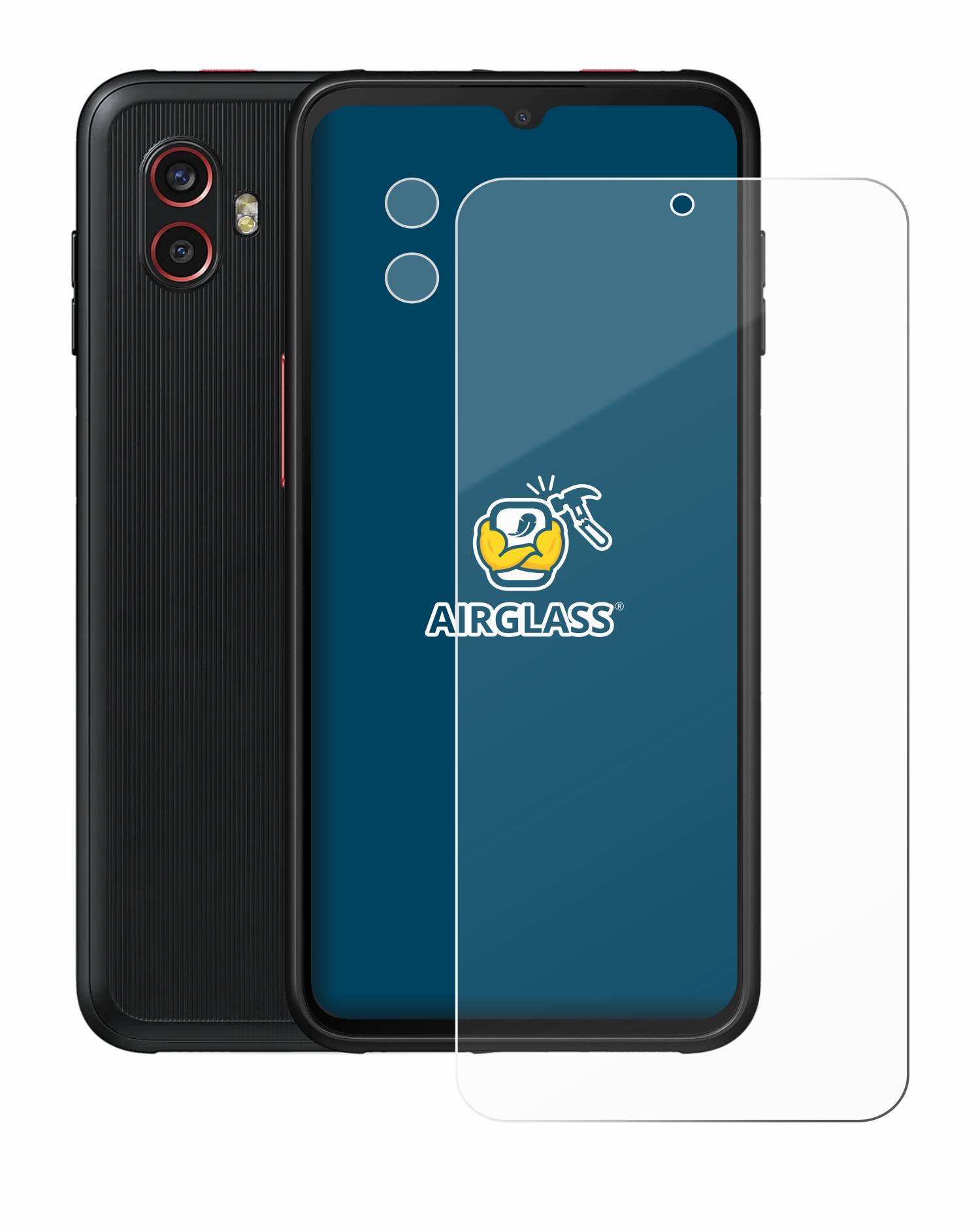 BROTECT AirGlass Schutz Glas Folie für Samsung Galaxy XCover 6 Pro Enterprise Edition (Display+Kamera) Klar Transparent