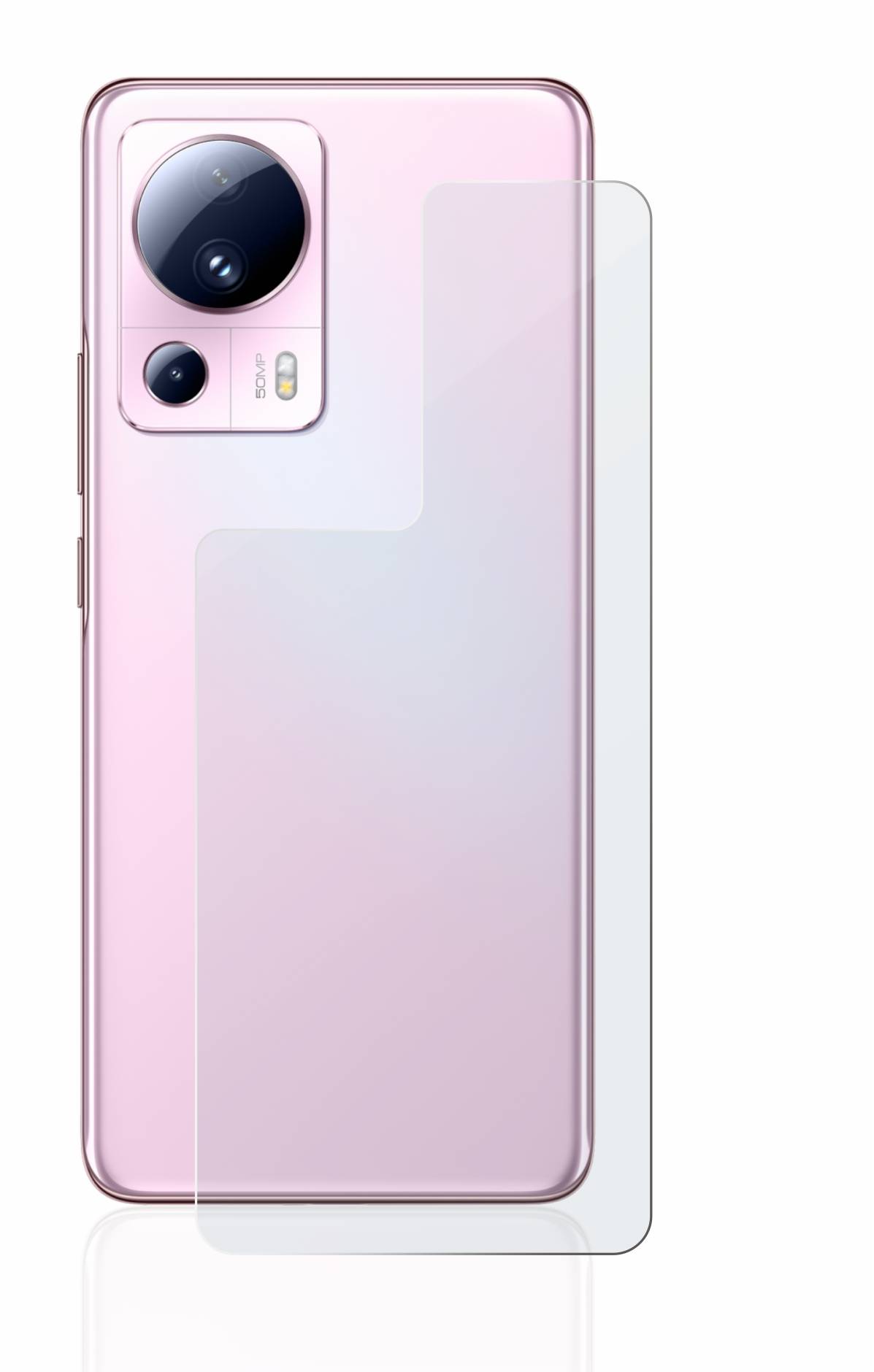 BROTECT AirGlass Flexible Schutz Glas Folie für Xiaomi 13 Lite (Rückseite) Matt Entspiegelt
