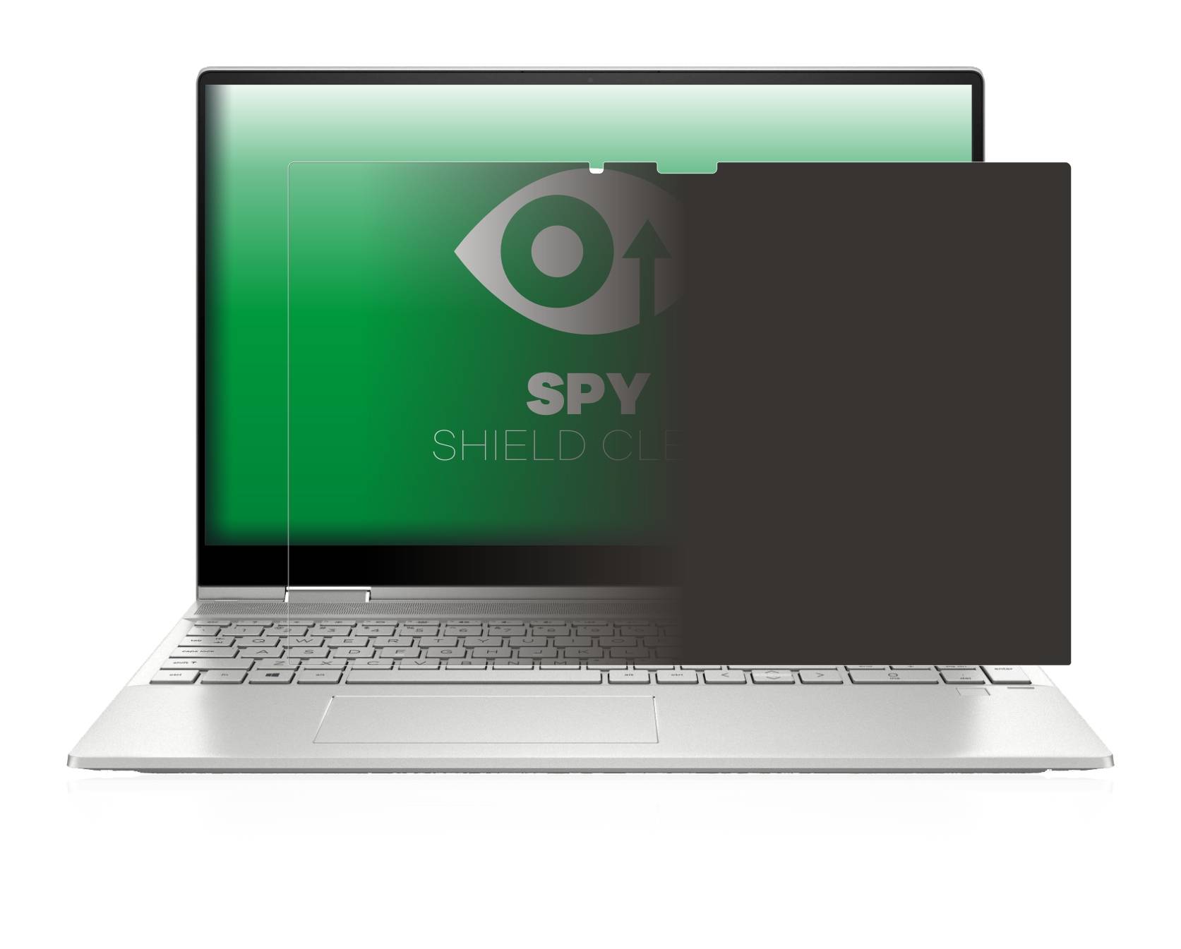 upscreen Spy Shield Clear Premium Blickschutzfolie für HP Envy x360 2-in-1