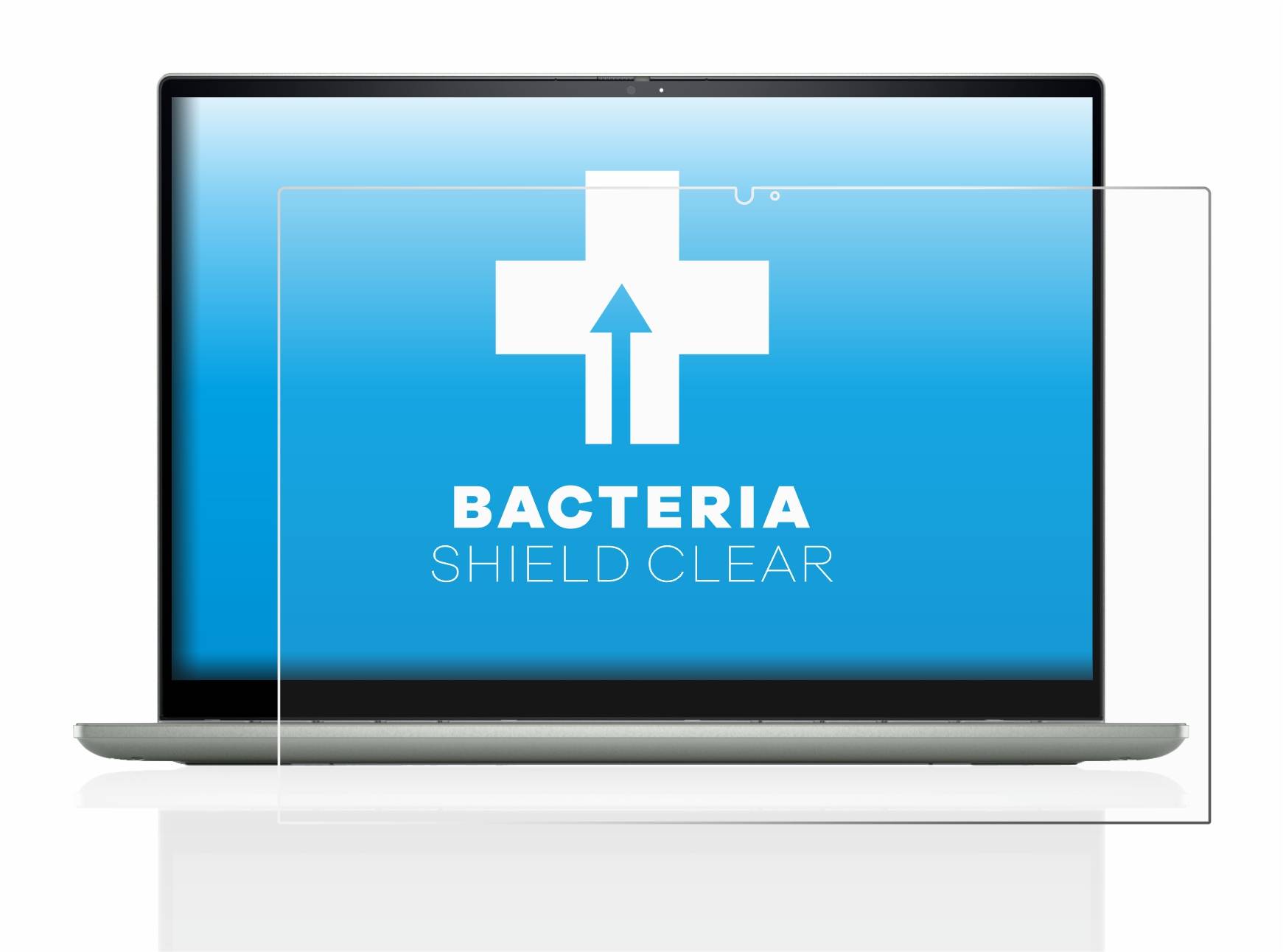 upscreen Bacteria Shield Clear Premium Antibakterielle Displayschutzfolie für Dell Inspiron