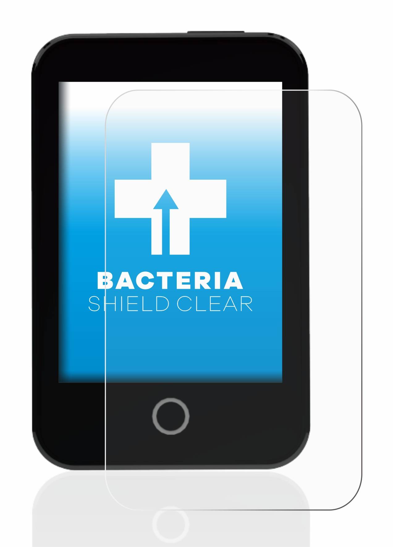 upscreen Bacteria Shield Clear Premium Antibakterielle Displayschutzfolie für Medtrum