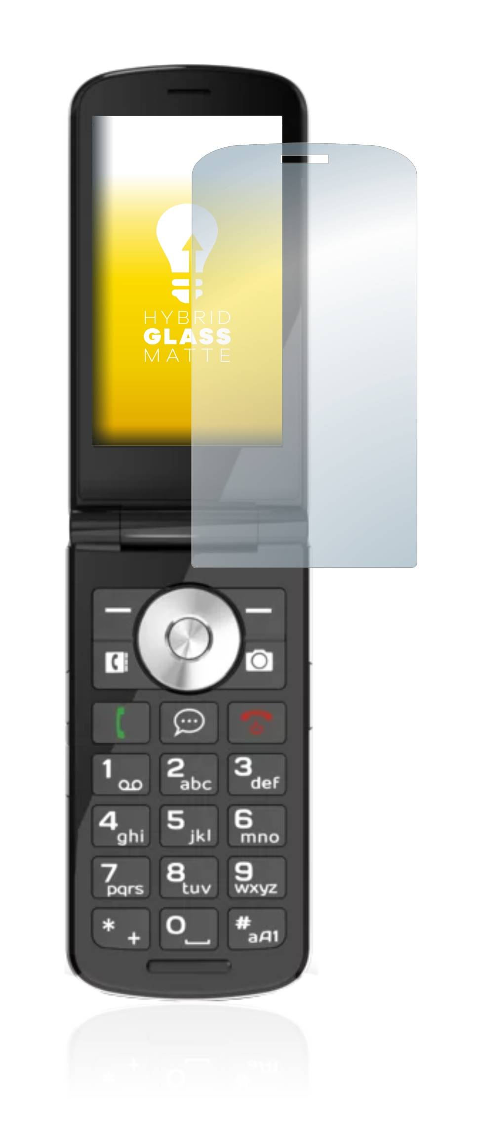 upscreen Flexible Schutz Glas Folie für Emporia TOUCHsmart.2 Schutzglas 9H Hybridglas Matt Entspiegelt