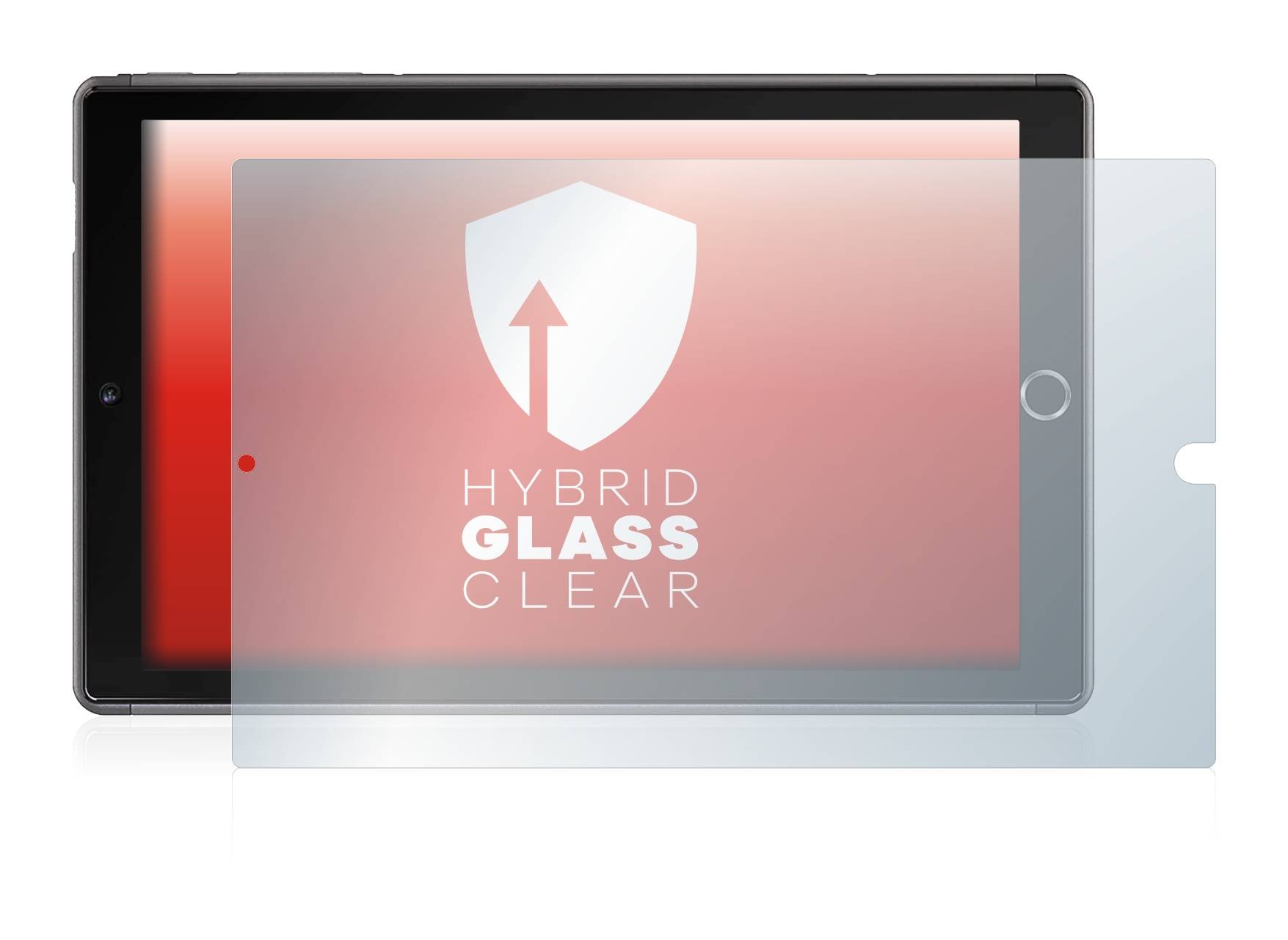 upscreen Hybrid Glass Clear Premium Schutzglas Folie für Yotopt U10