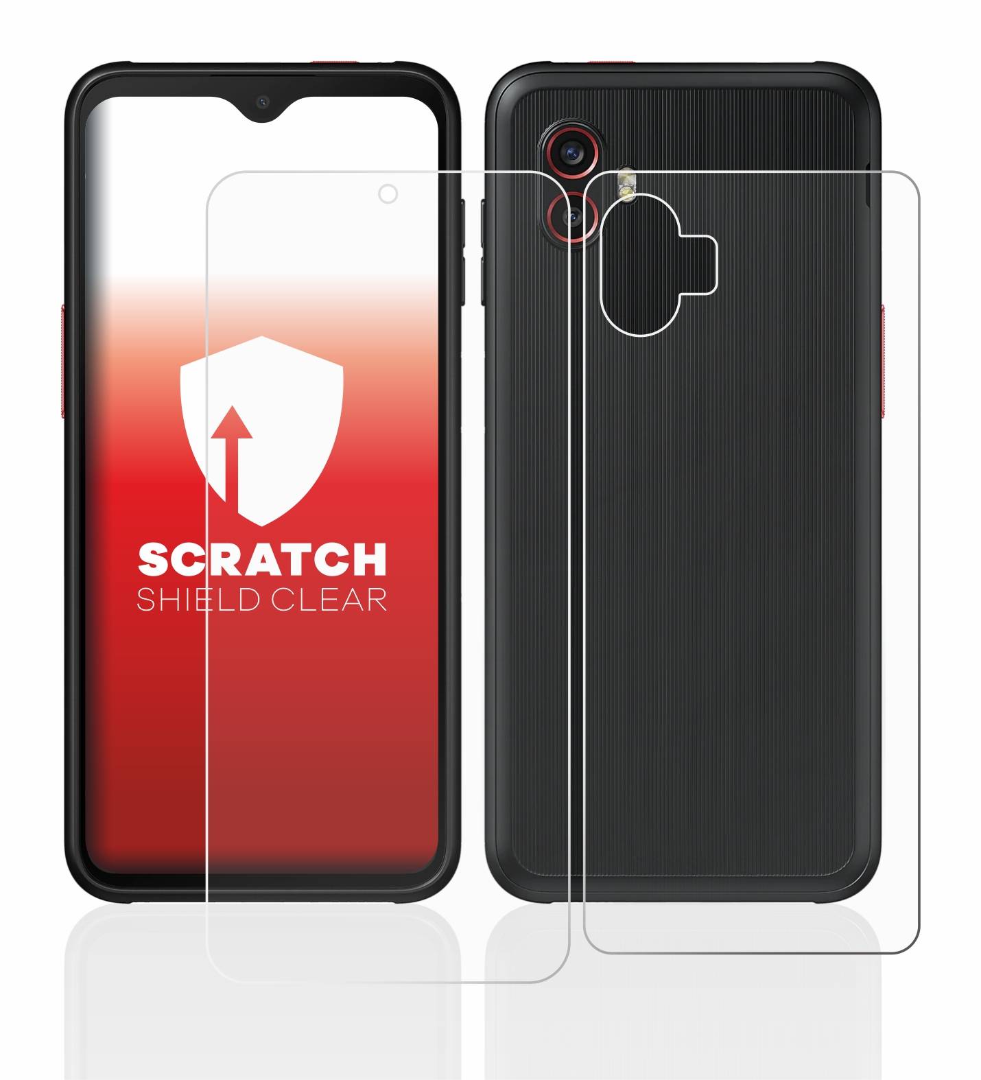 upscreen Schutzfolie für Samsung Galaxy Xcover 6 Pro Enterprise Edition (Display+Rückseite) Kratzschutz