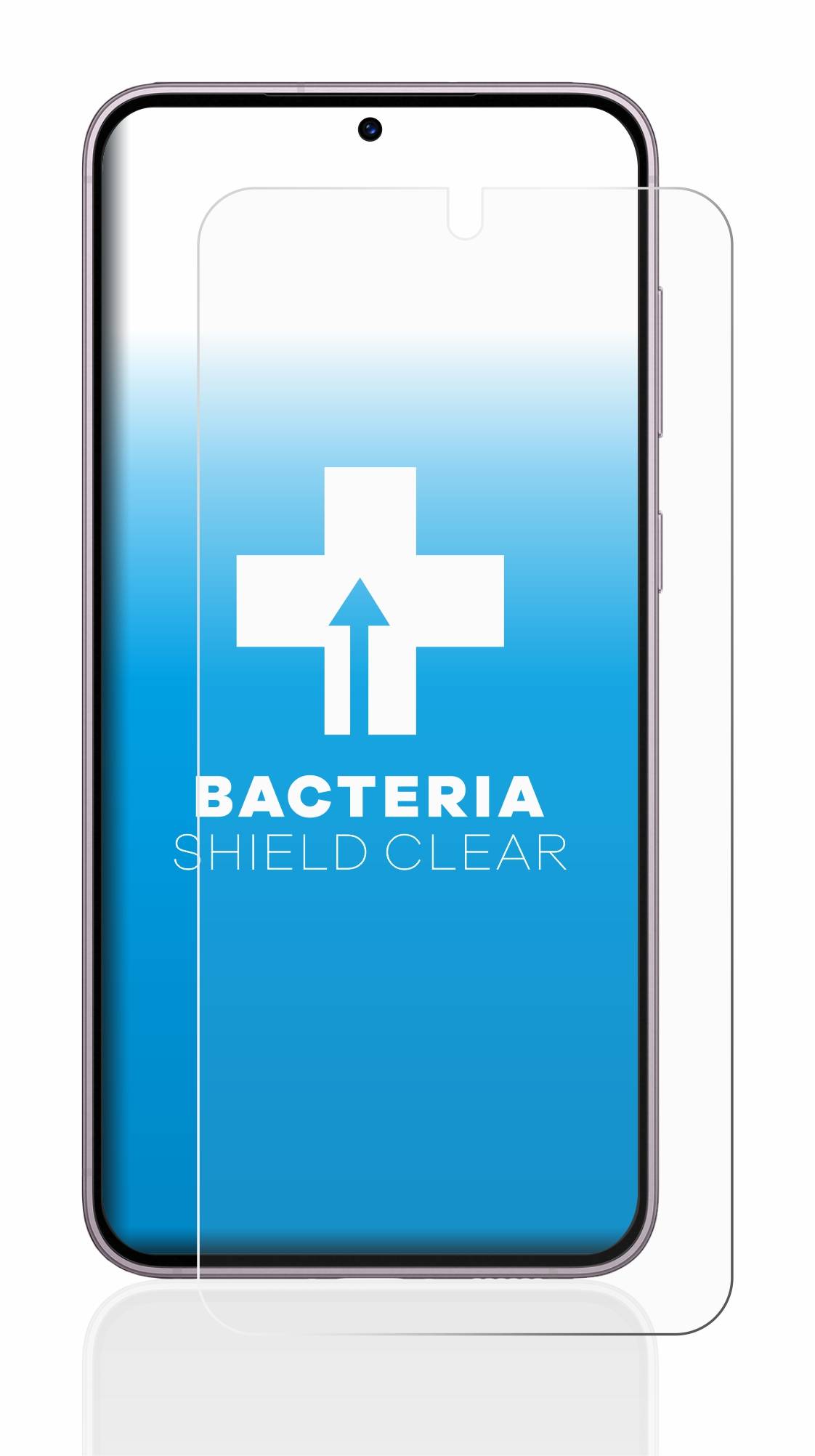 upscreen Schutzfolie für Samsung Galaxy S23 Enterprise Edition Antibakterielle Folie Klar Anti-Kratzer