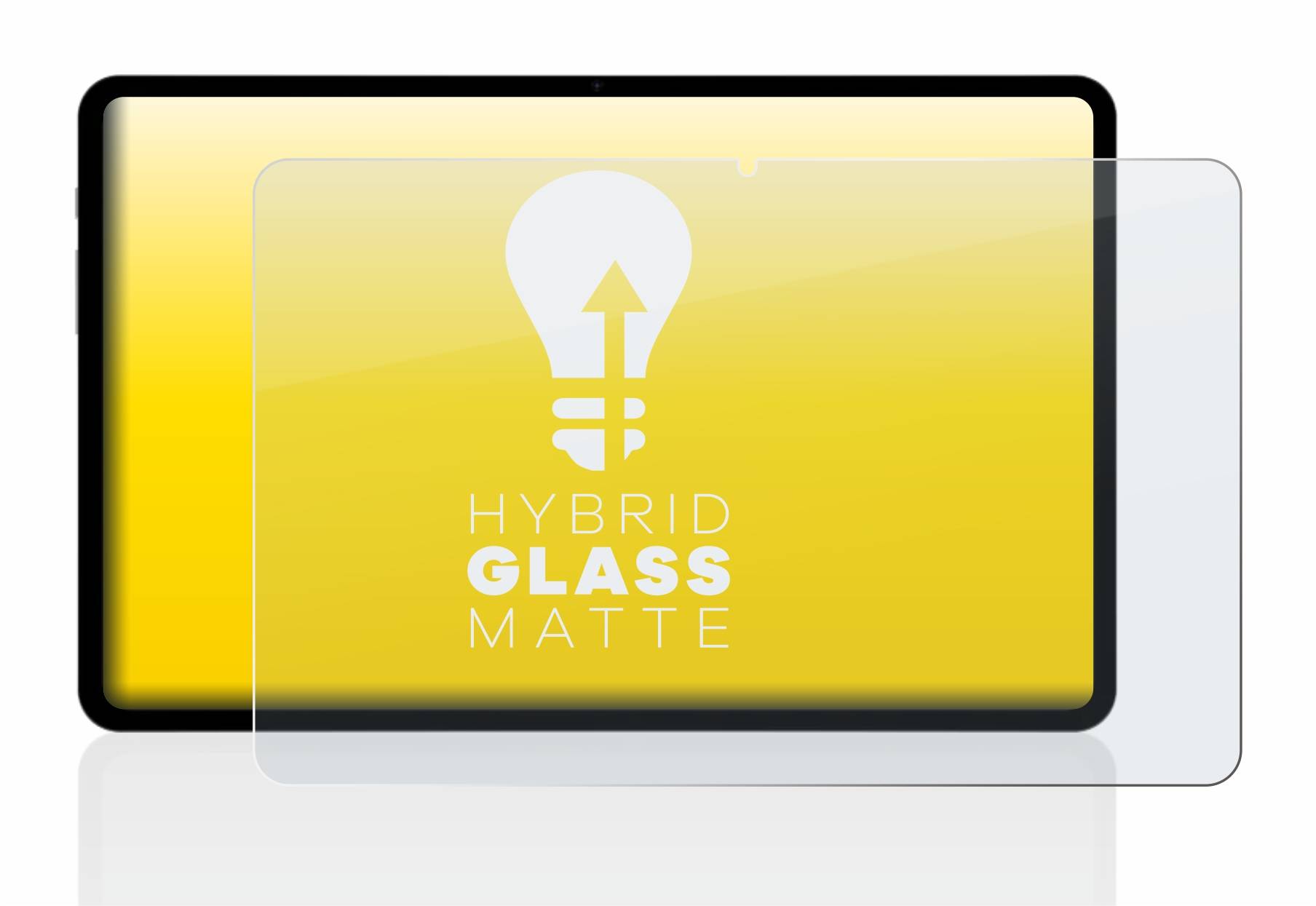 upscreen Hybrid Glass Matte Premium Schutzglas Folie für Teclast T50 2023