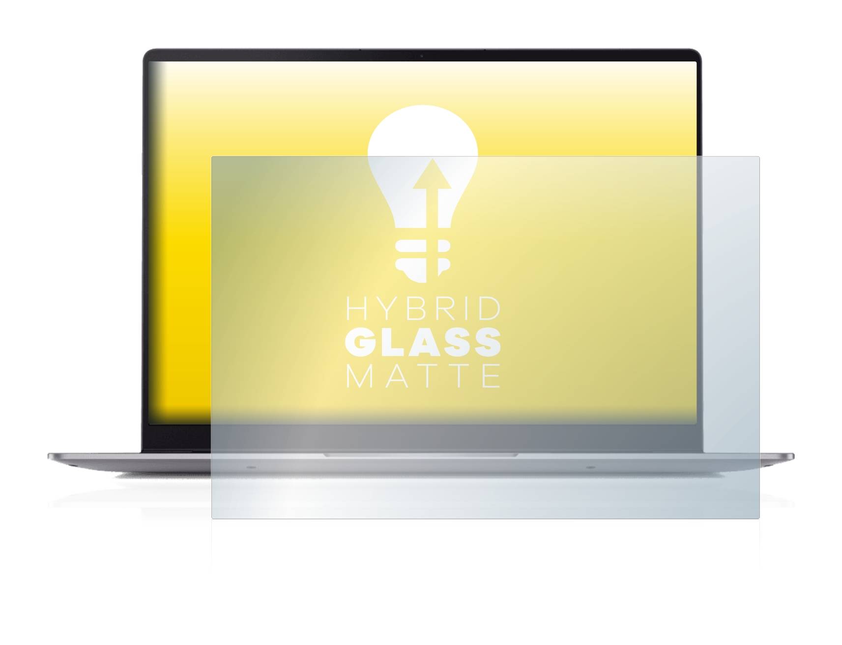 upscreen Hybrid Glass Matte Premium Schutzglas Folie für realme Book Prime