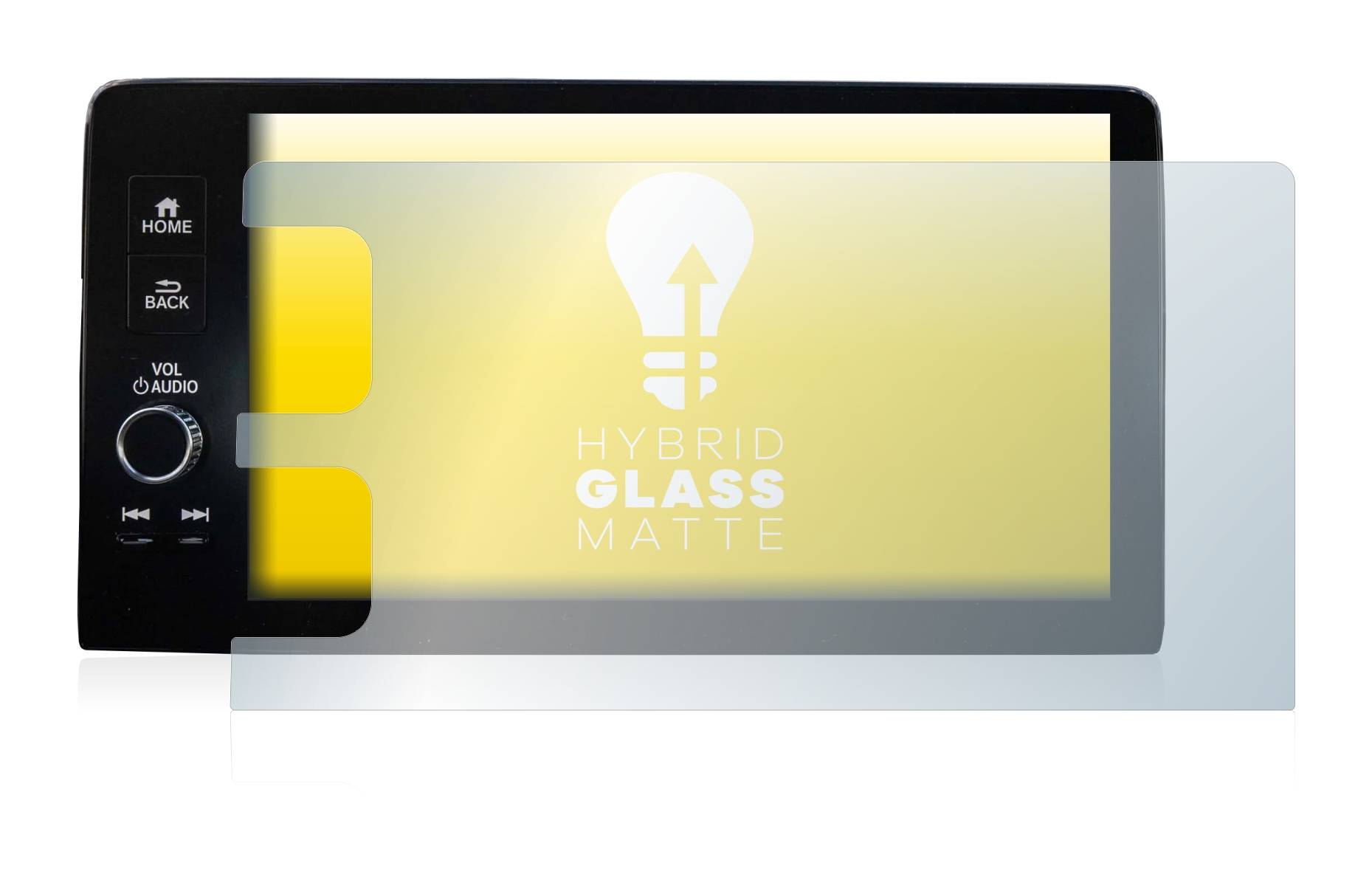 upscreen Hybrid Glass Matte Premium Schutzglas Folie für Honda HR-V 2022