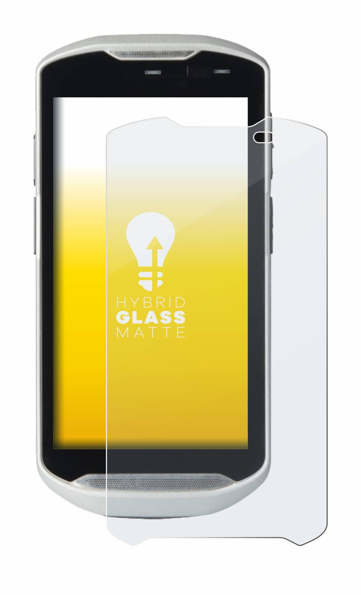 upscreen Hybrid Glass Matte Premium Schutzglas Folie für Zebra