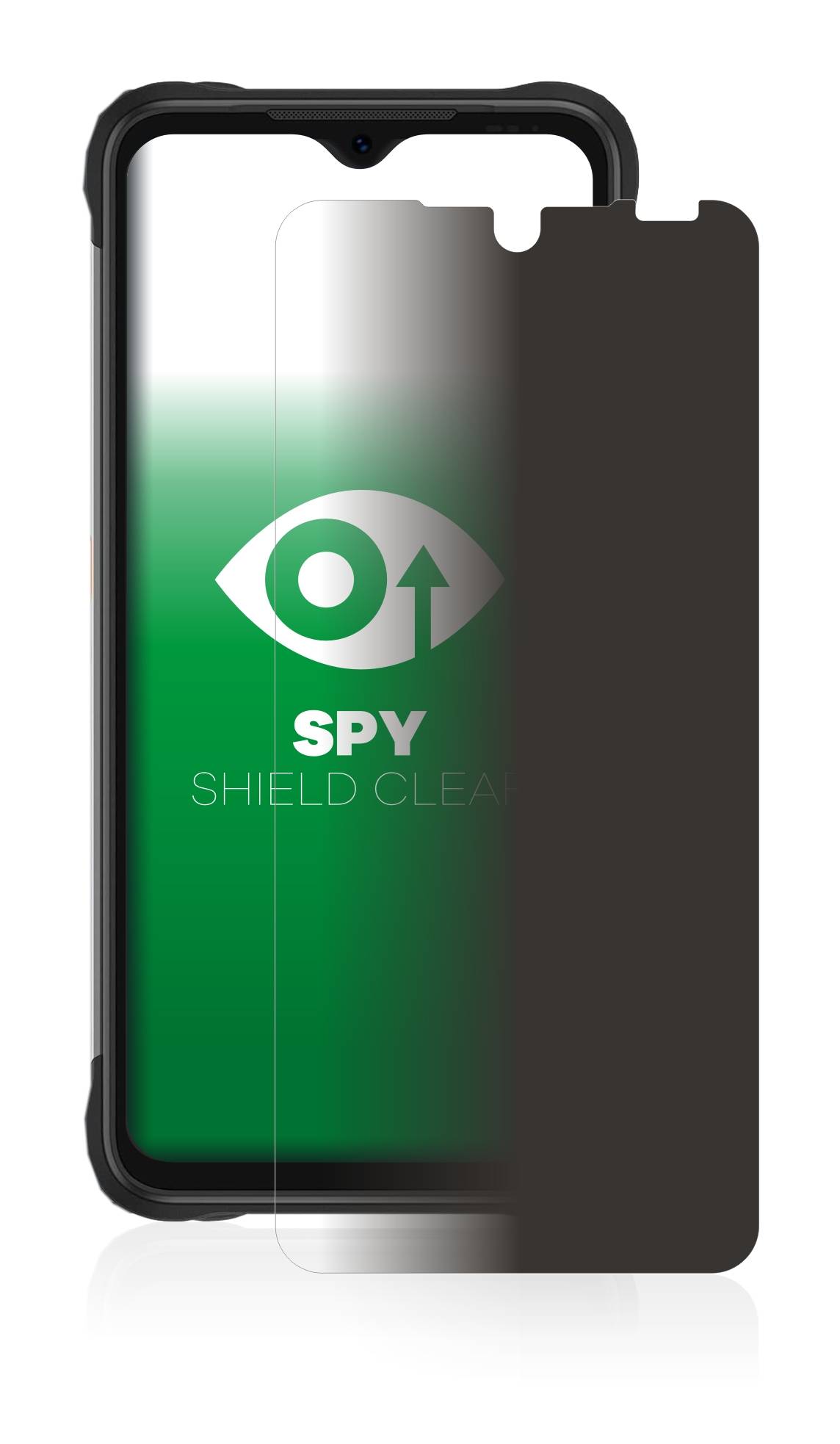 upscreen Blickschutzfolie für Umidigi Bison X10G Anti-Spy Privacy Blaulichtschutz Sichtschutzfolie