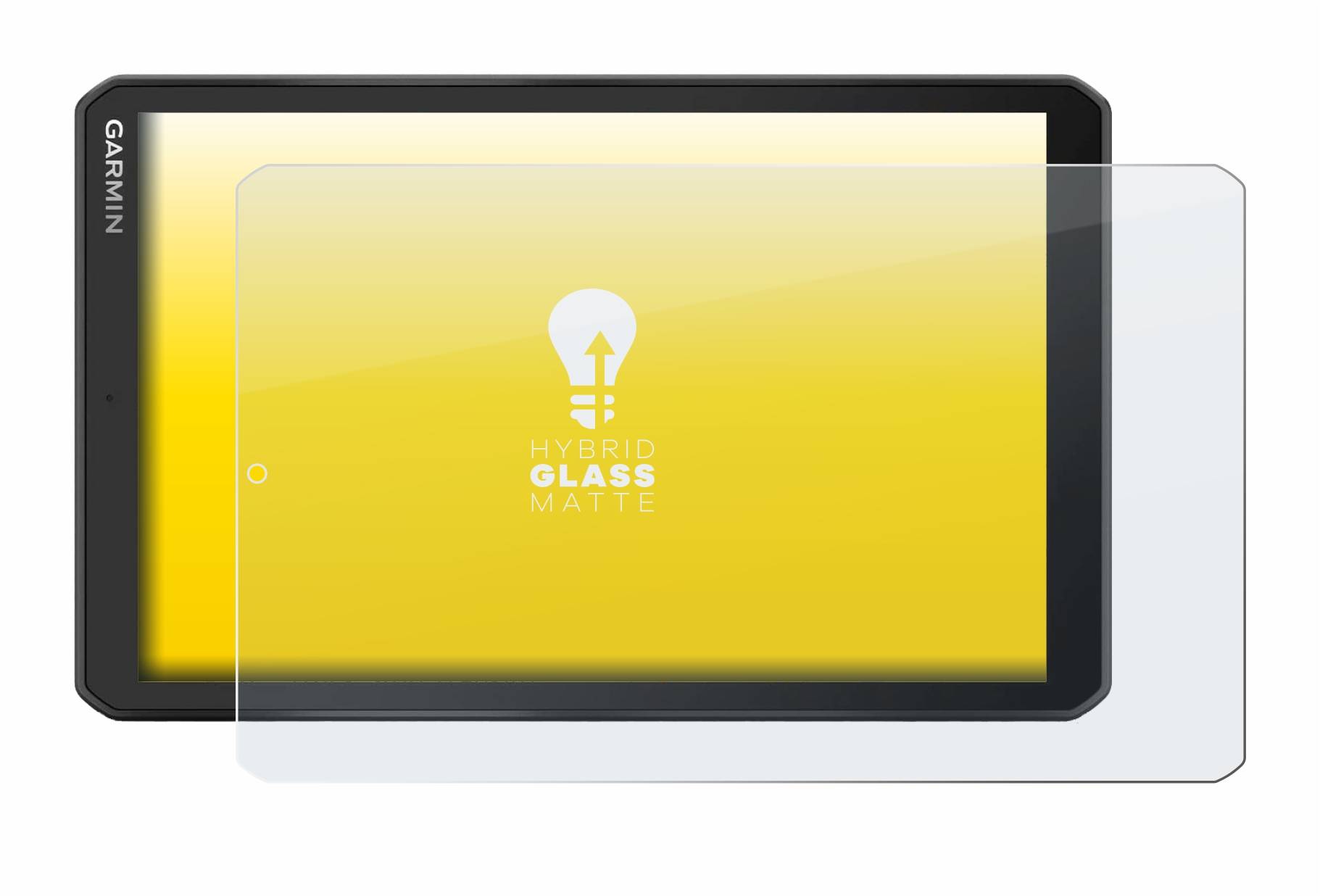 upscreen Hybrid Glass Matte Premium Schutzglas Folie für Garmin dezl