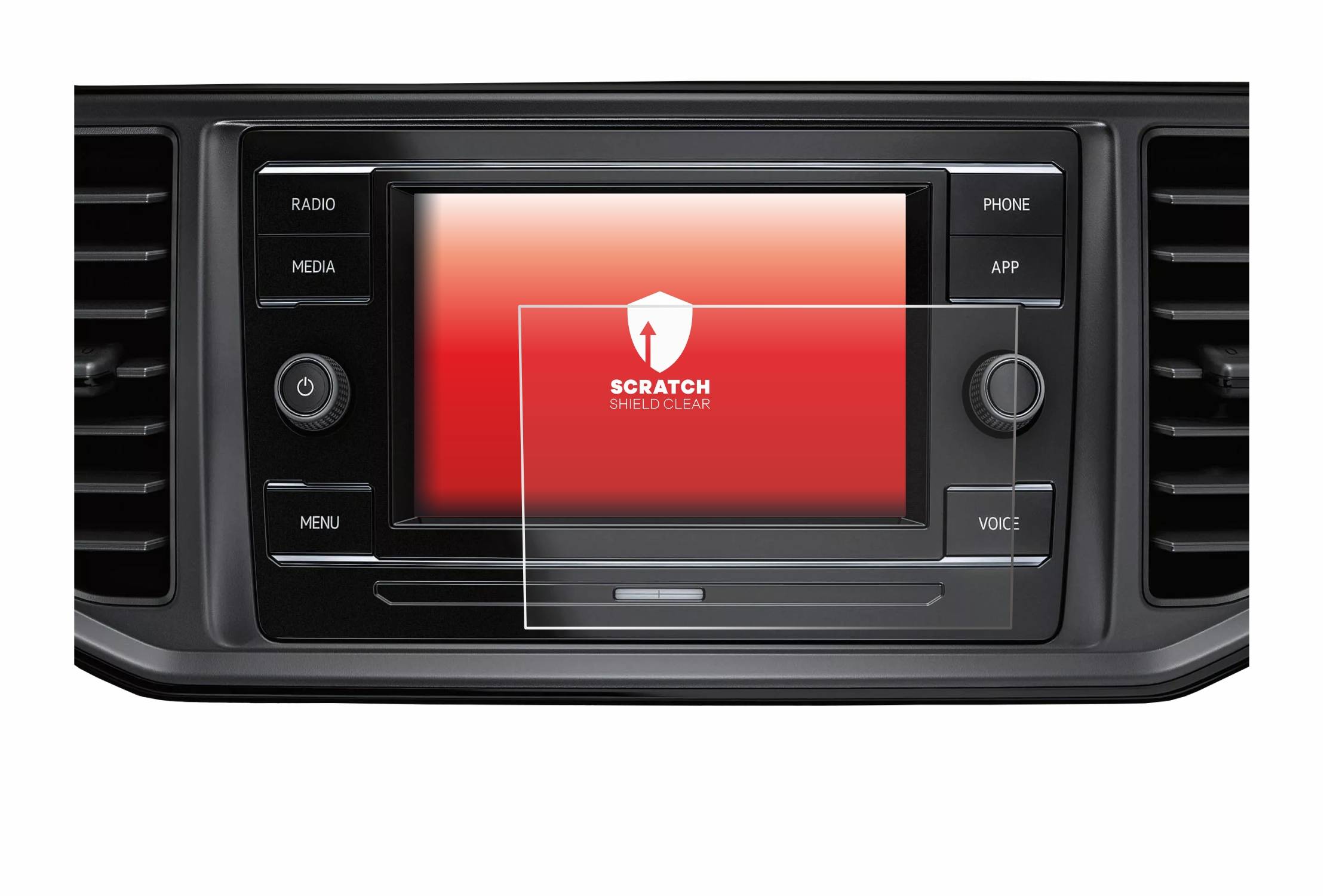 upscreen Scratch Shield Clear Premium Displayschutzfolie für Volkswagen Crafter Composition
