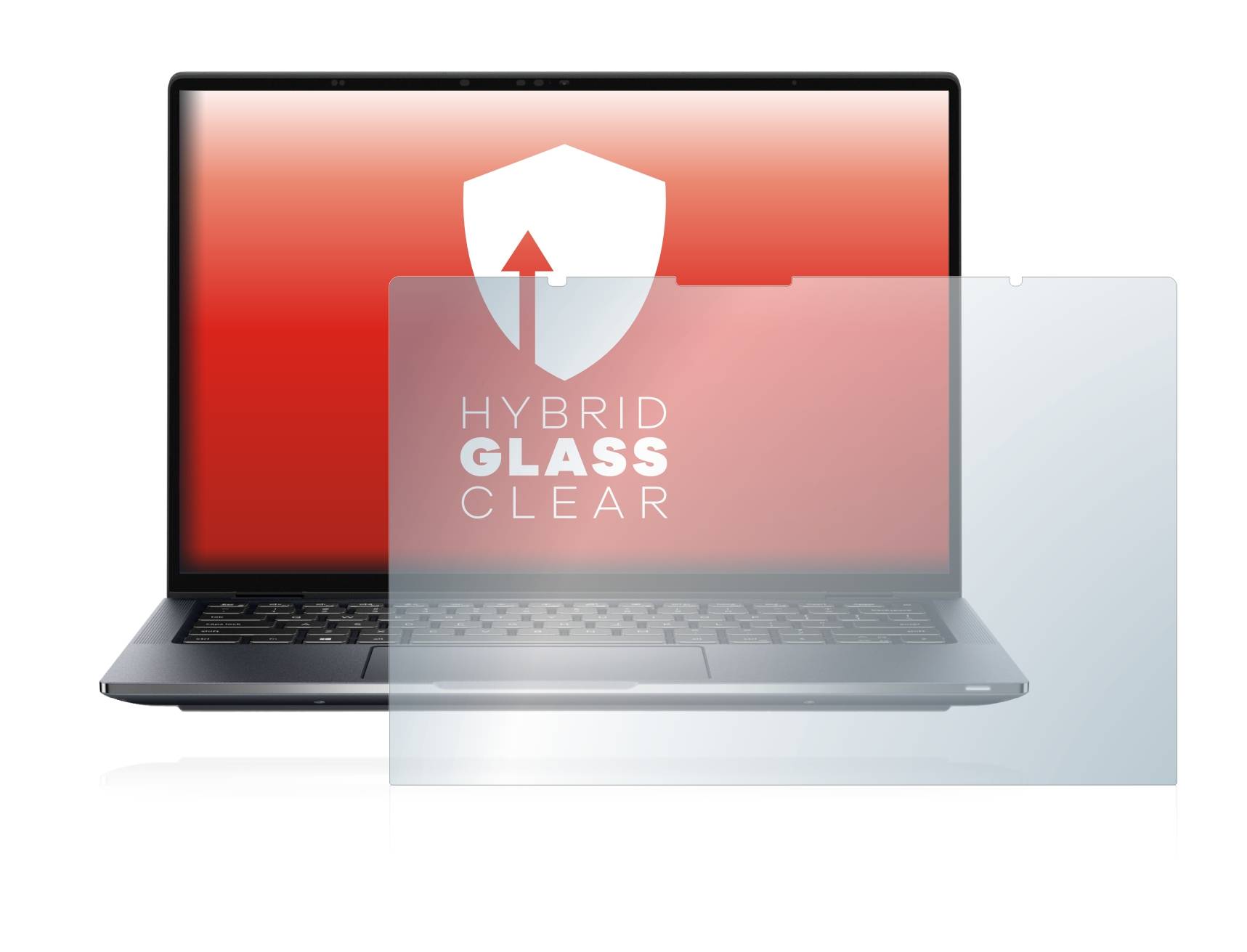 upscreen Hybrid Glass Clear Premium Schutzglas Folie für Dell Latitude