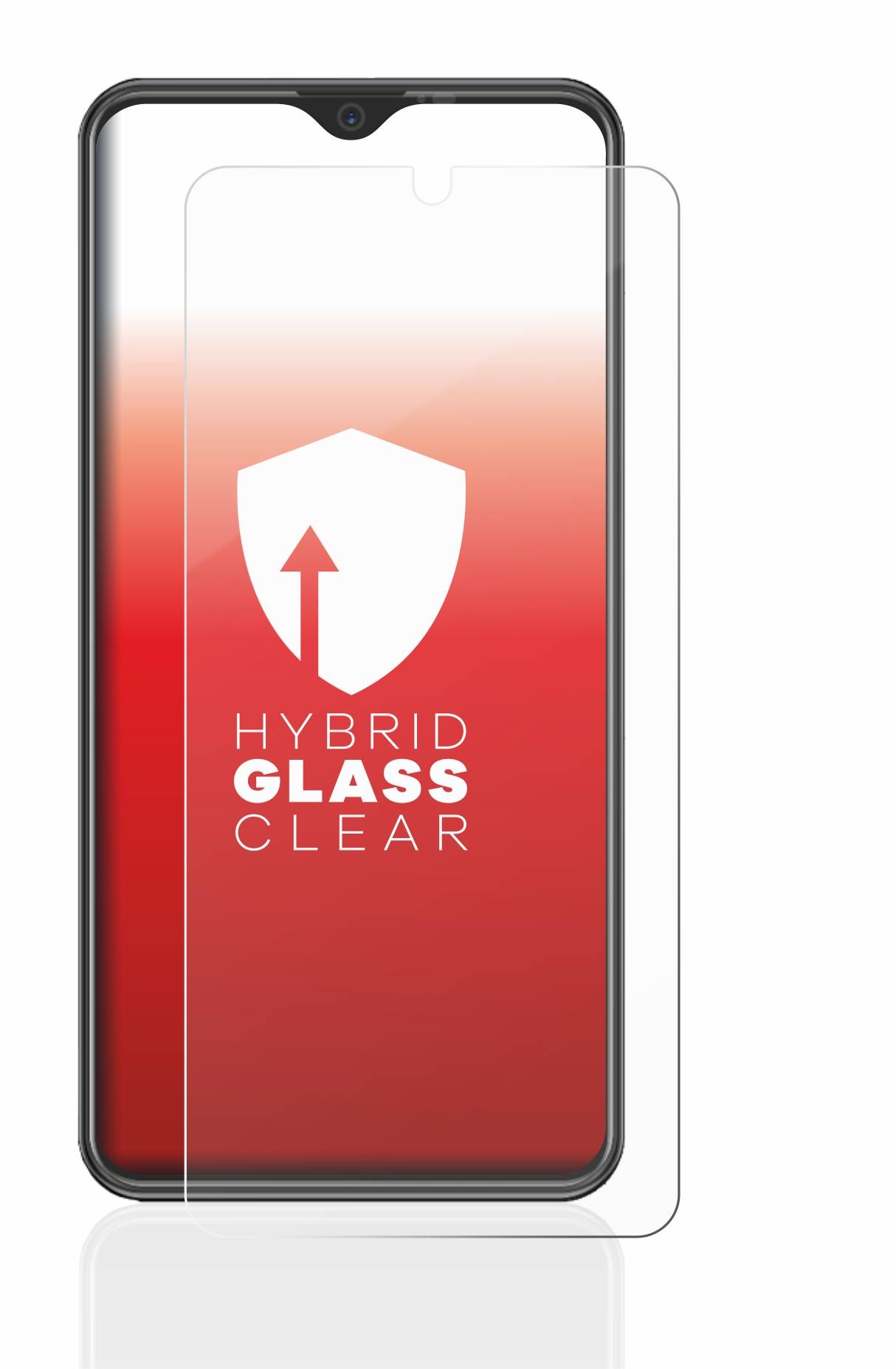 upscreen Flexible Schutz Glas Folie für Beafon M6s premium Schutzglas 9H Hybridglas Klar