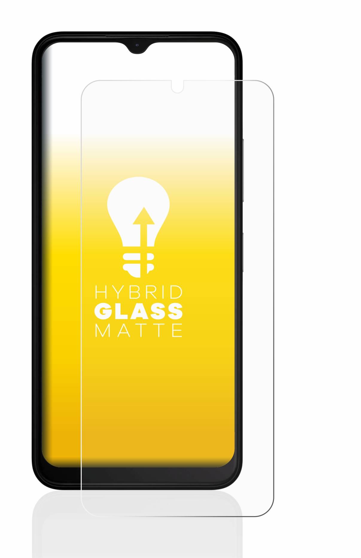 upscreen Flexible Schutz Glas Folie für Nokia C22 Schutzglas 9H Hybridglas Matt Entspiegelt